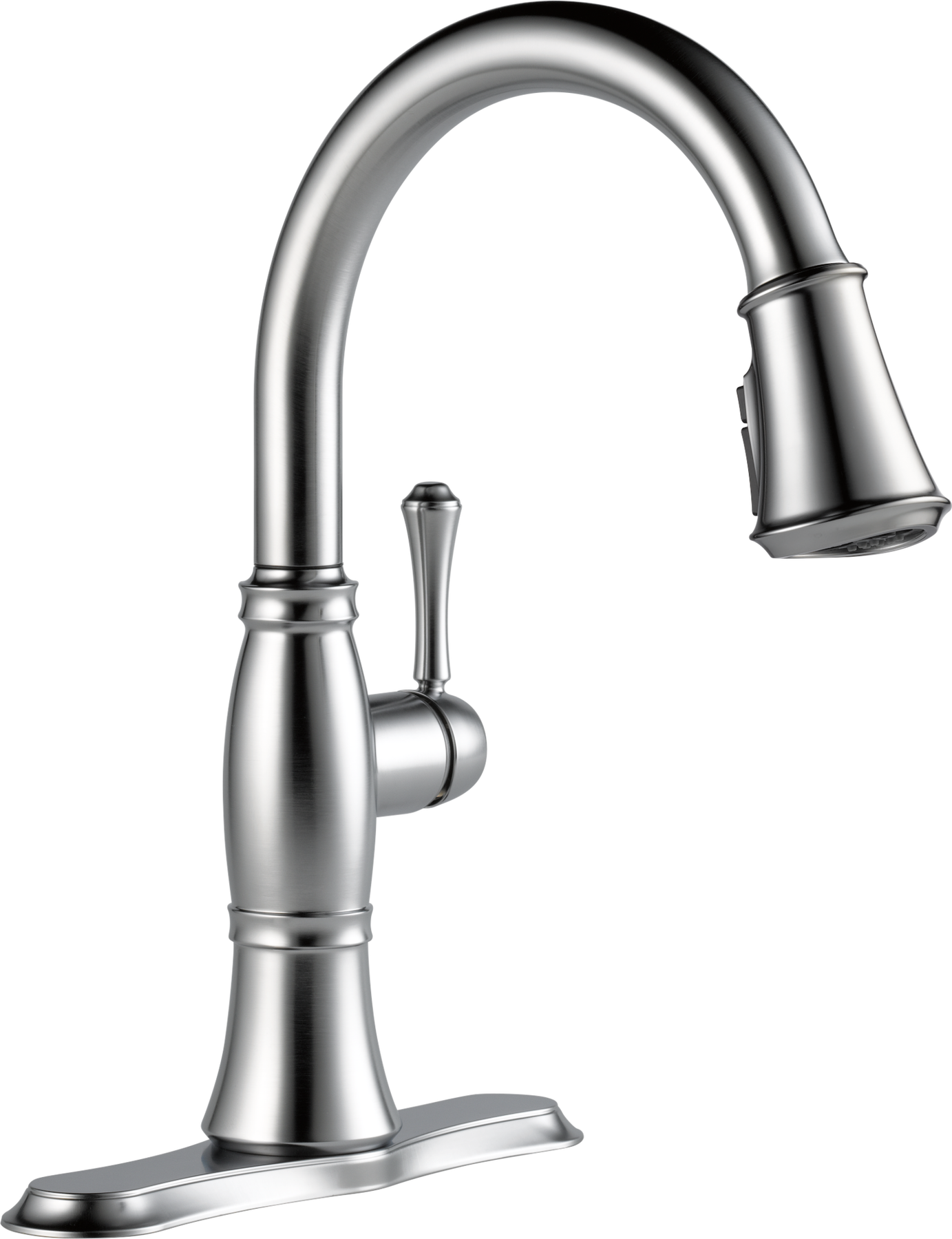 Single Handle Pull-Down Kitchen Faucet (Recertified) in Lumicoat
