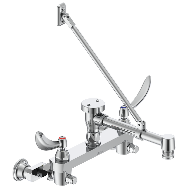 Wall Mount Service Sink Faucet in Chrome 28C2384AC Delta Faucet