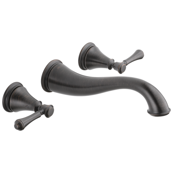 Two Handle Wall Mount Bathroom Faucet Trim (Recertified) in
