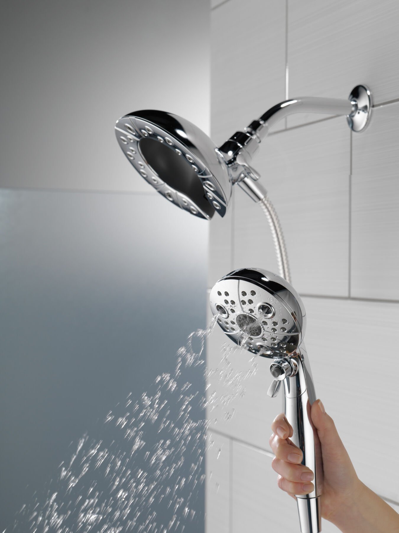 H2Okinetic&reg; In2ition&reg; 5-Setting Two-in-One Shower