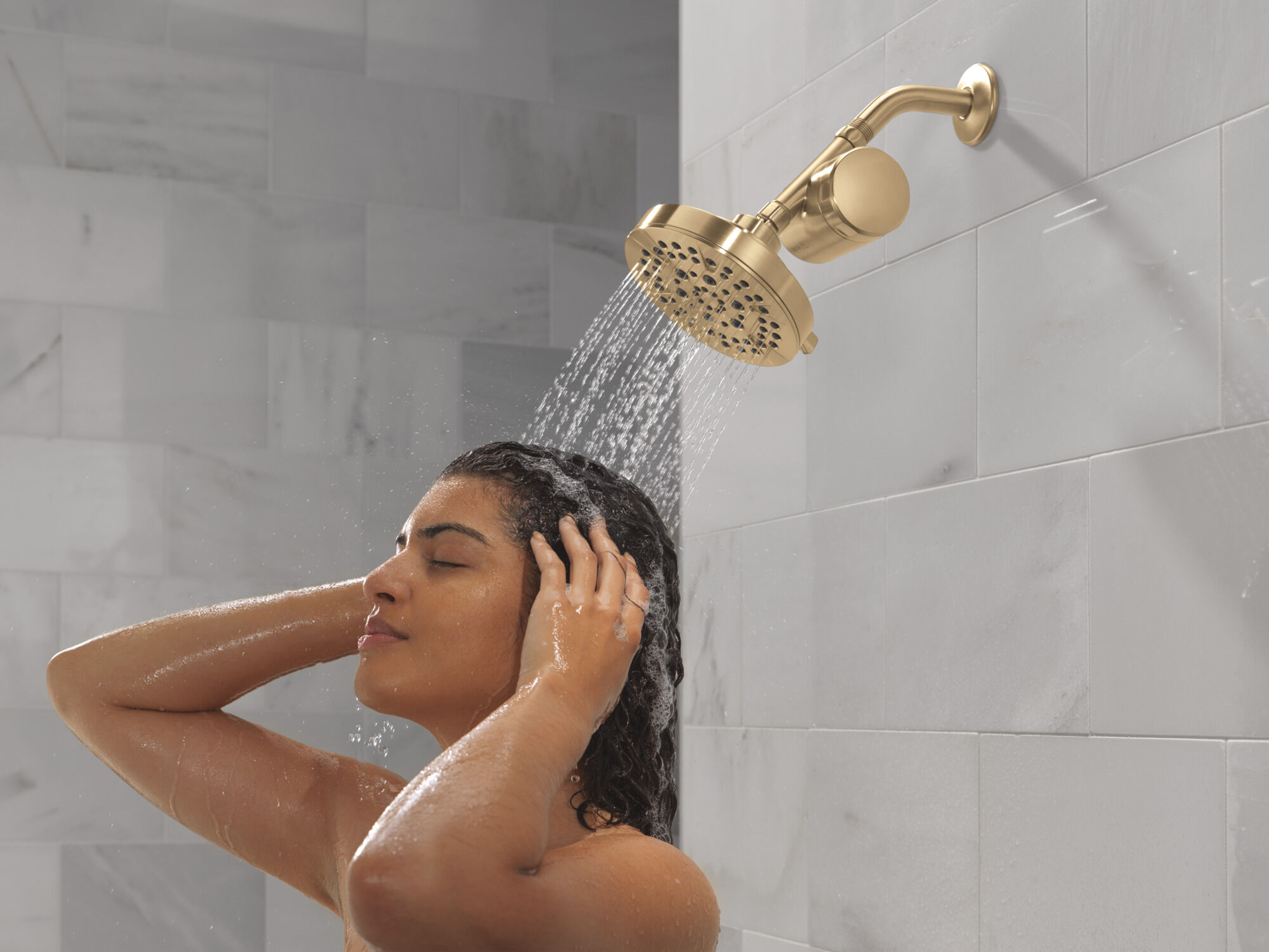 Delta Faucet Universal Showering Multi Function Showerhead In Chrome With Brass Drp34355cb - View #5