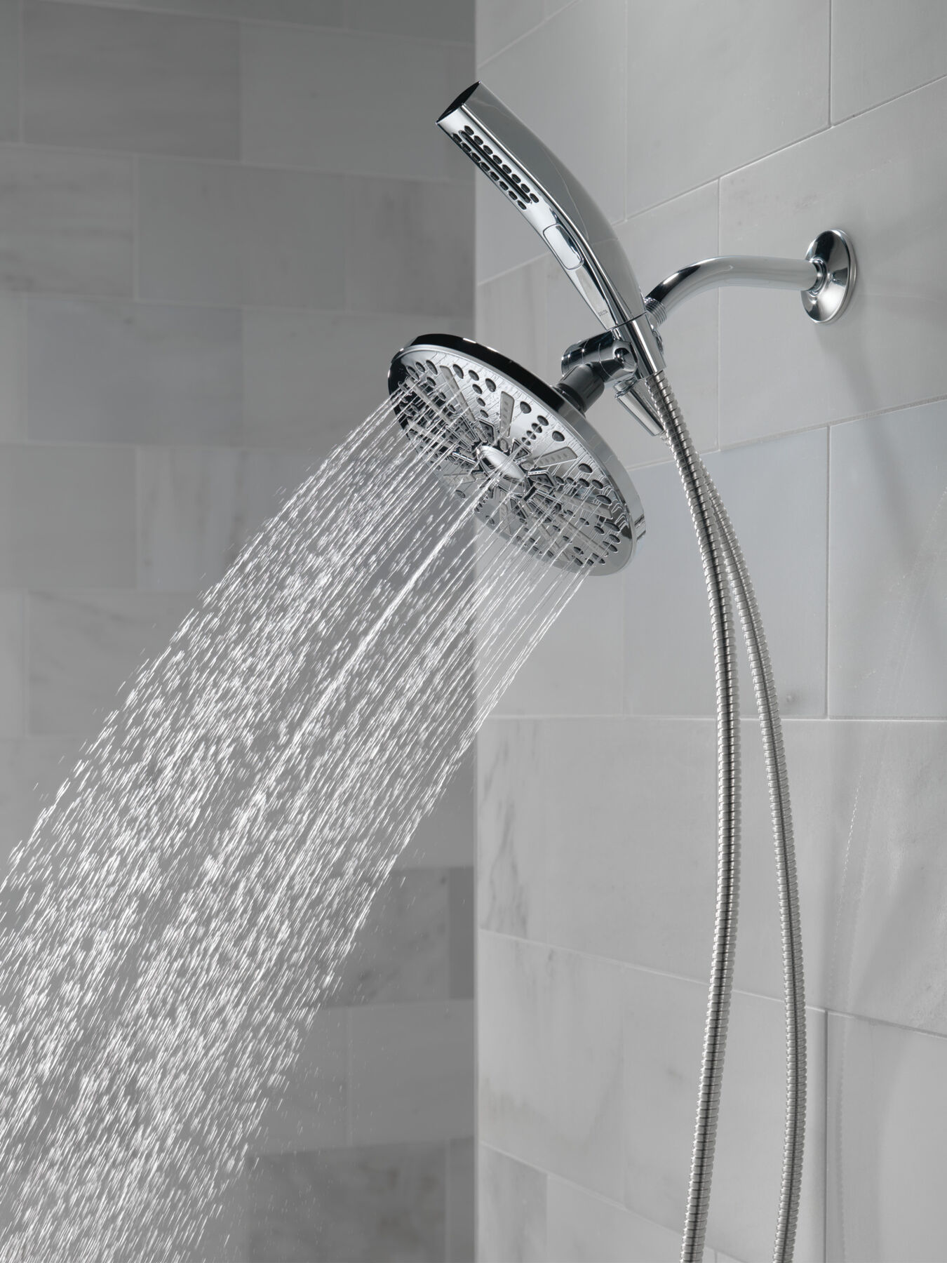 Shower Head & Hand Shower 1.75 GPM 4Setting in Chrome 75285 Delta Faucet