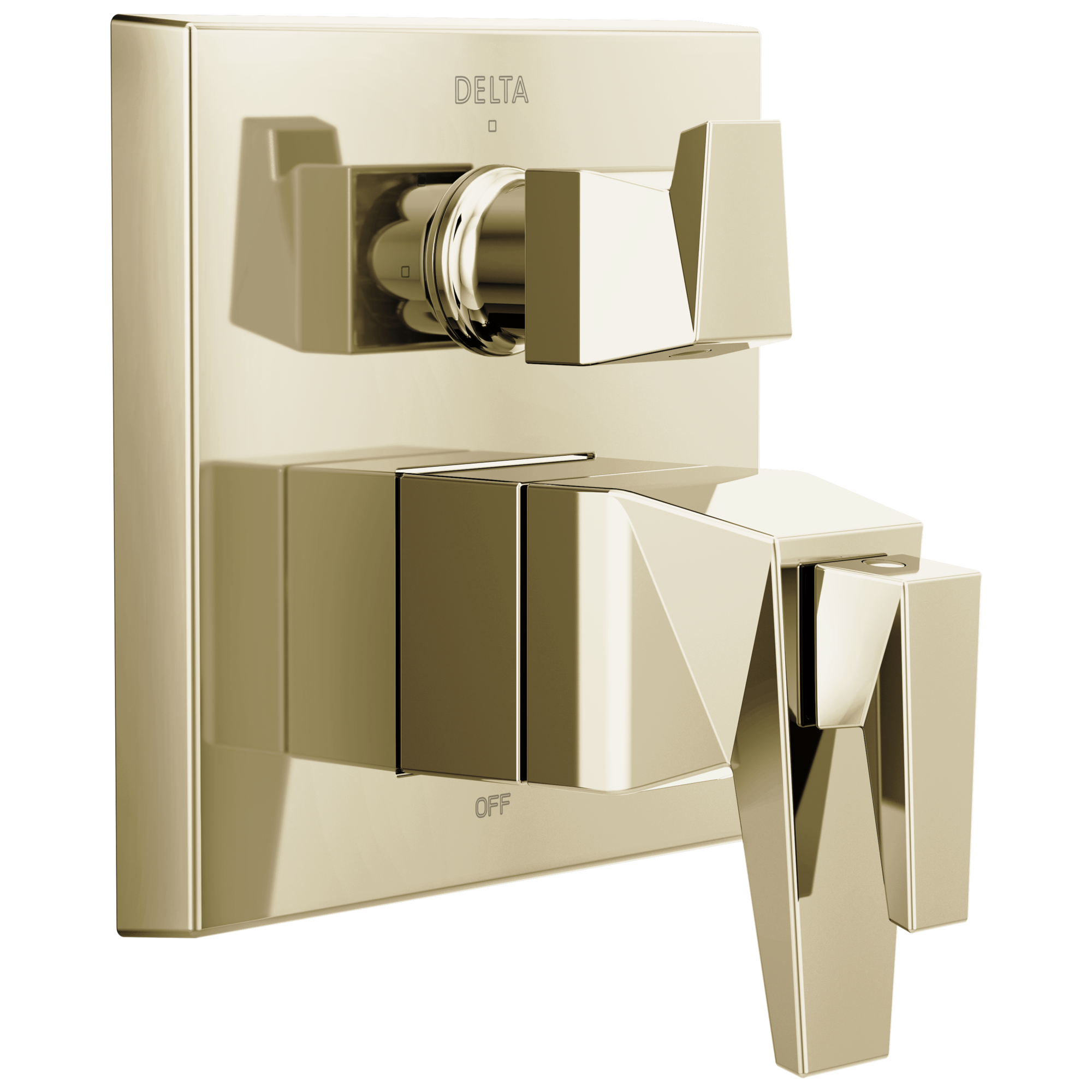 Delta Faucet TrillianE Two-Handle Monitor 17T Series Valve Trim with 3-Setting Diverter - Lumicoat Polished Nickel