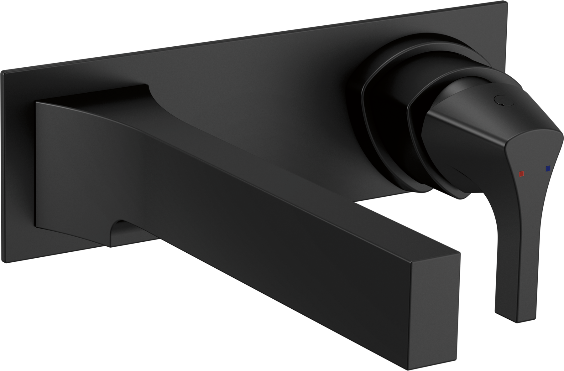 WallMount Bathroom Faucet 1L Trim (Recertified) in Matte Black T574LF