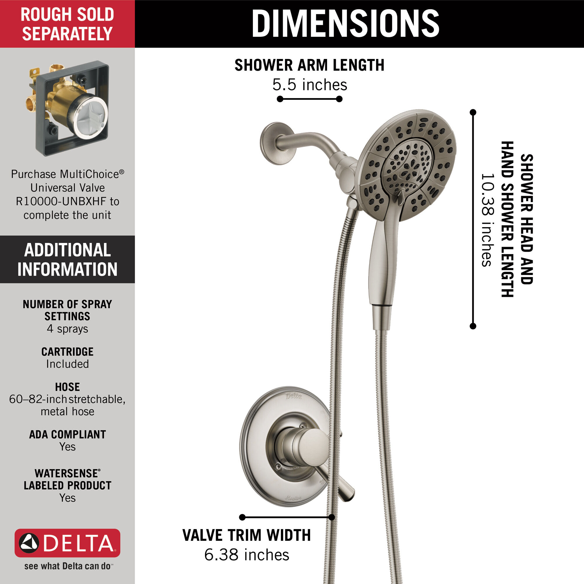 Monitor® 17 Series Traditional Shower Trim with In2ition®