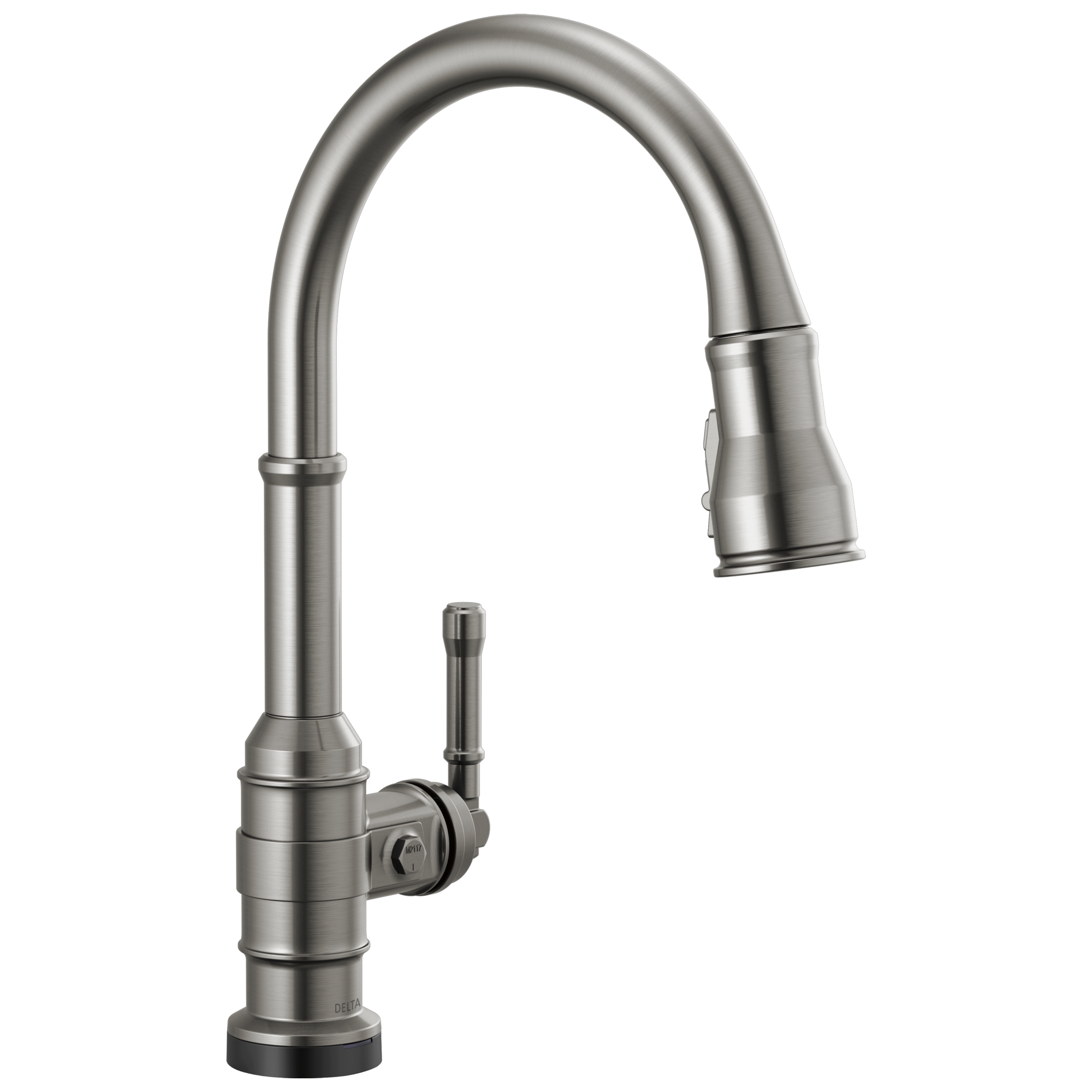 BroderickE Touch2O Technology Kitchen Faucet with Touchless Technology - Black Stainless