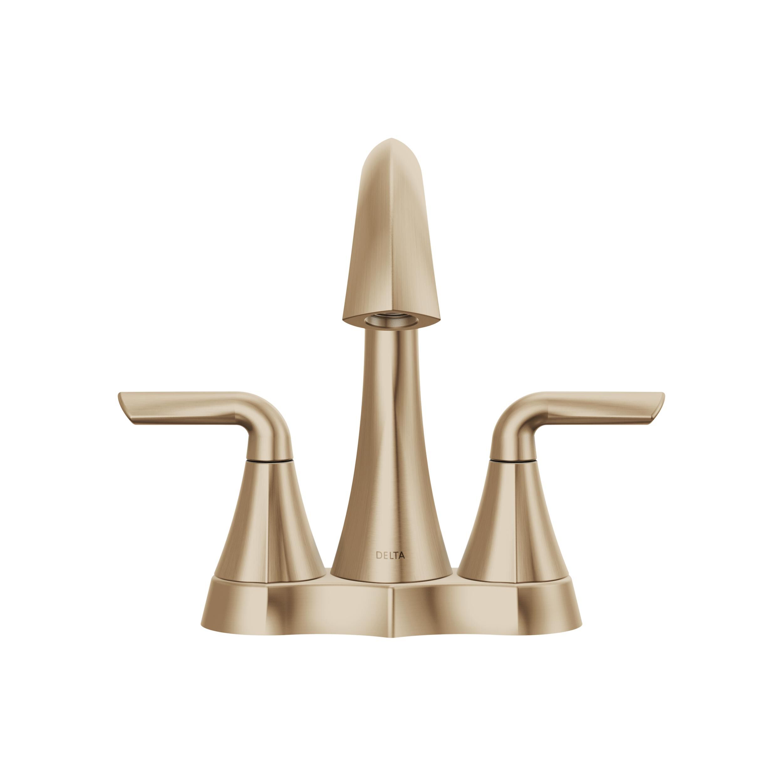 Two Handle Centerset Bathroom Faucet in Champagne Bronze 25847LF