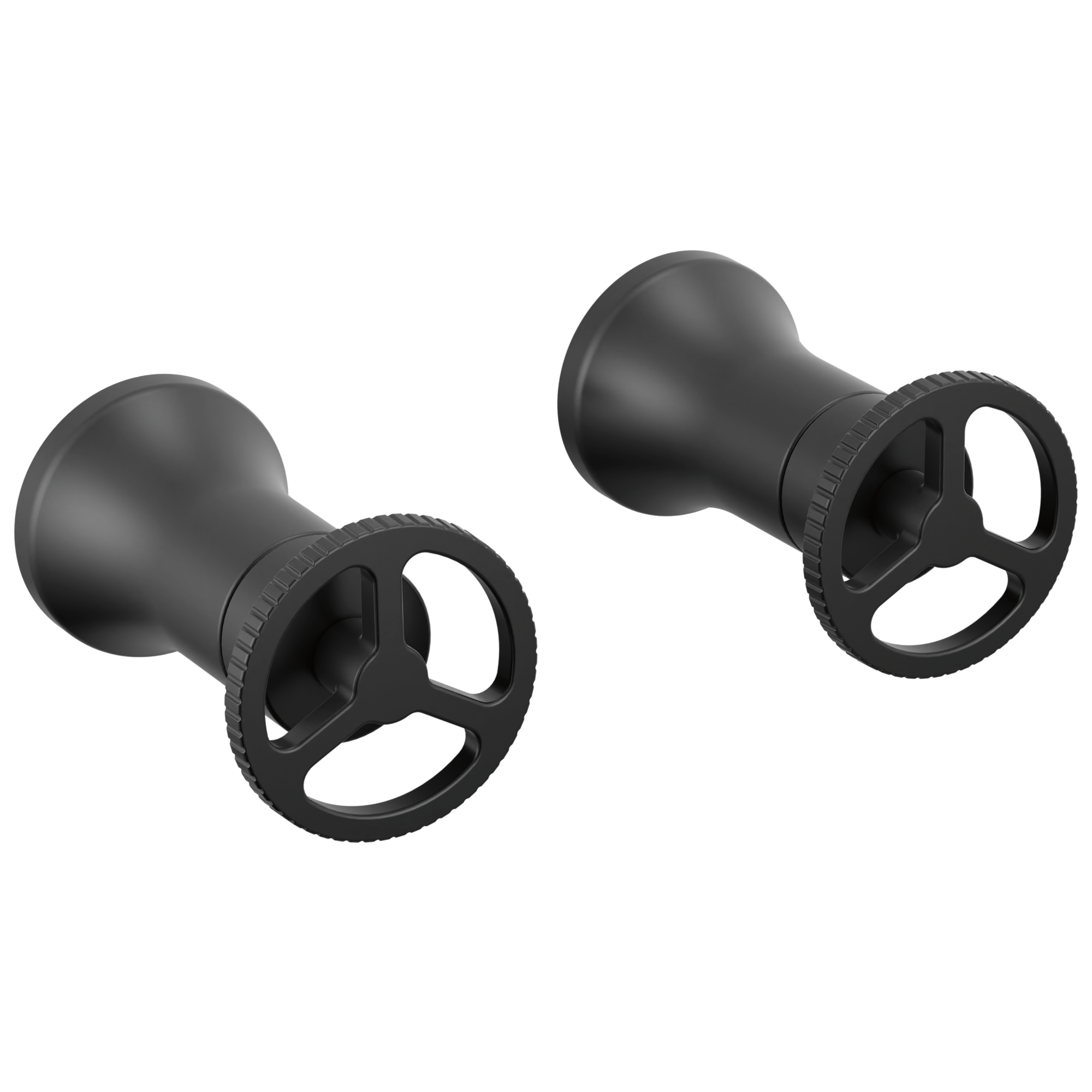 Delta Faucet Trinsic Wheel Handle - Wall Mount Lav - Matte Black