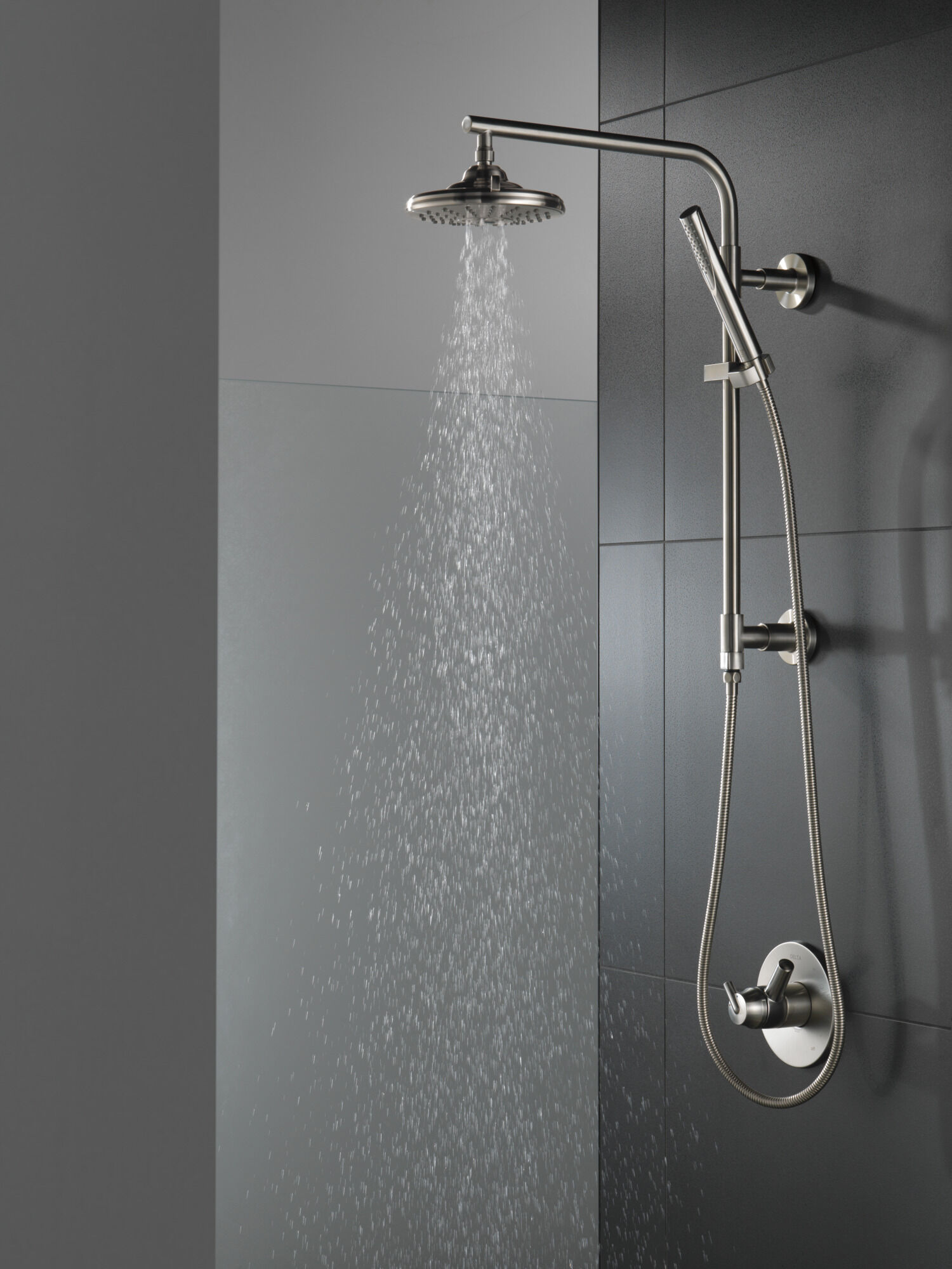 H2Okinetic® 3-Setting Raincan Shower Head in Lumicoat® Stainless