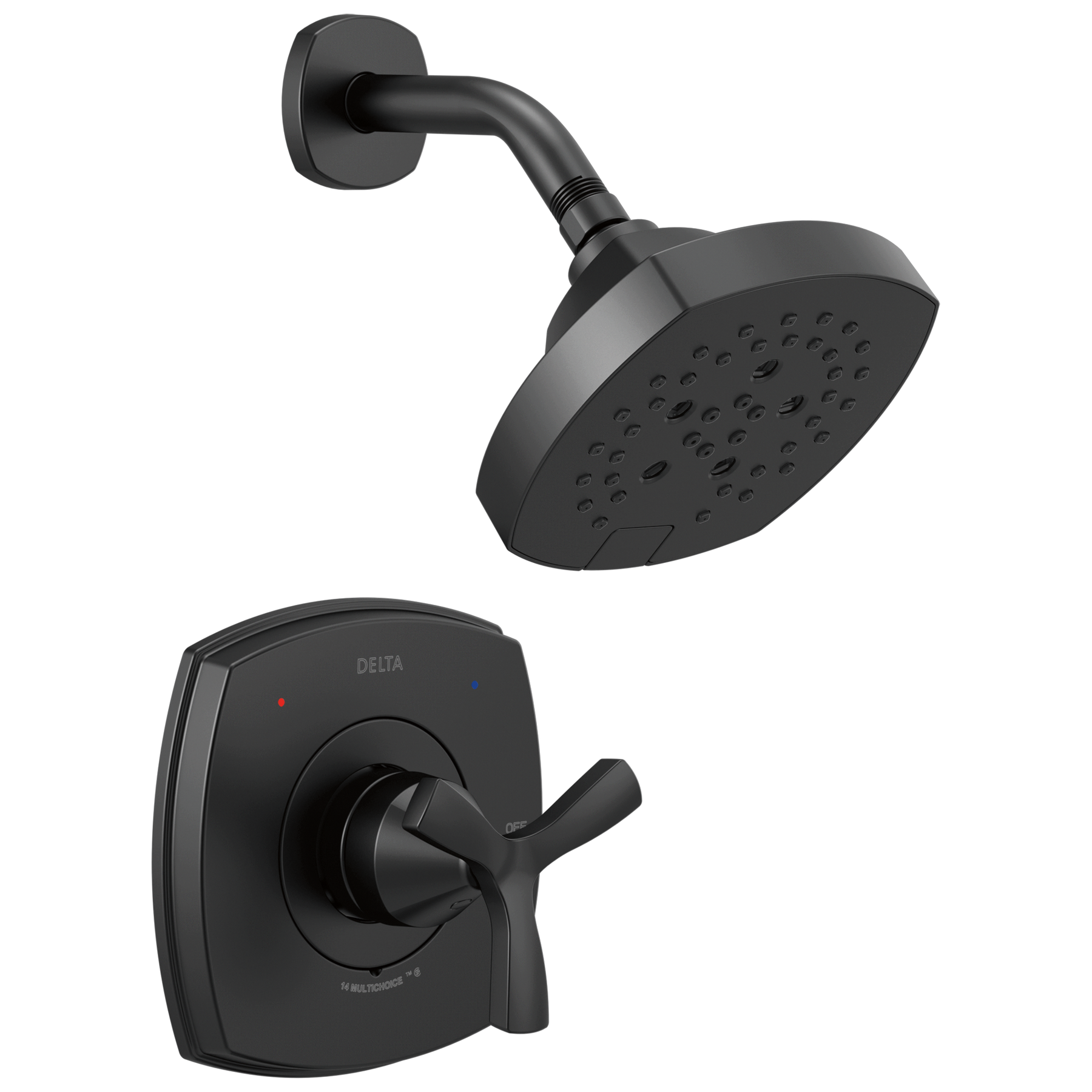 14 Series Shower Only in Matte Black T142766-BL | Delta Faucet