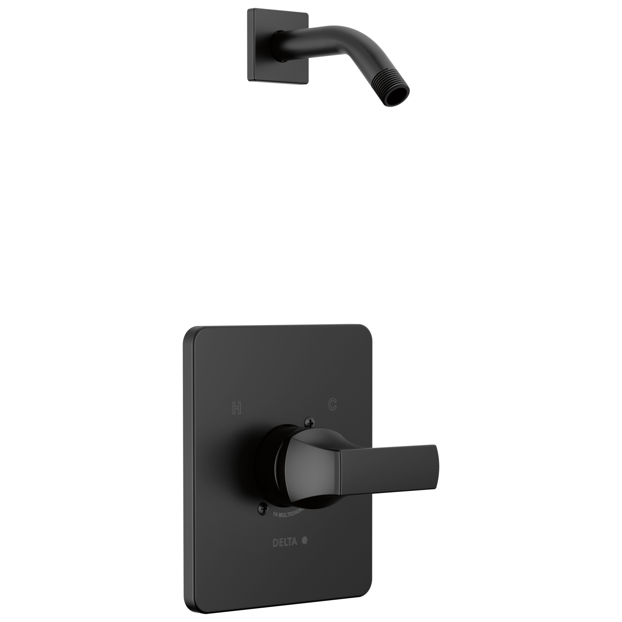 Delta Faucet VelumE Monitor 14 Series Shower Trim - Less Head - Matte Black