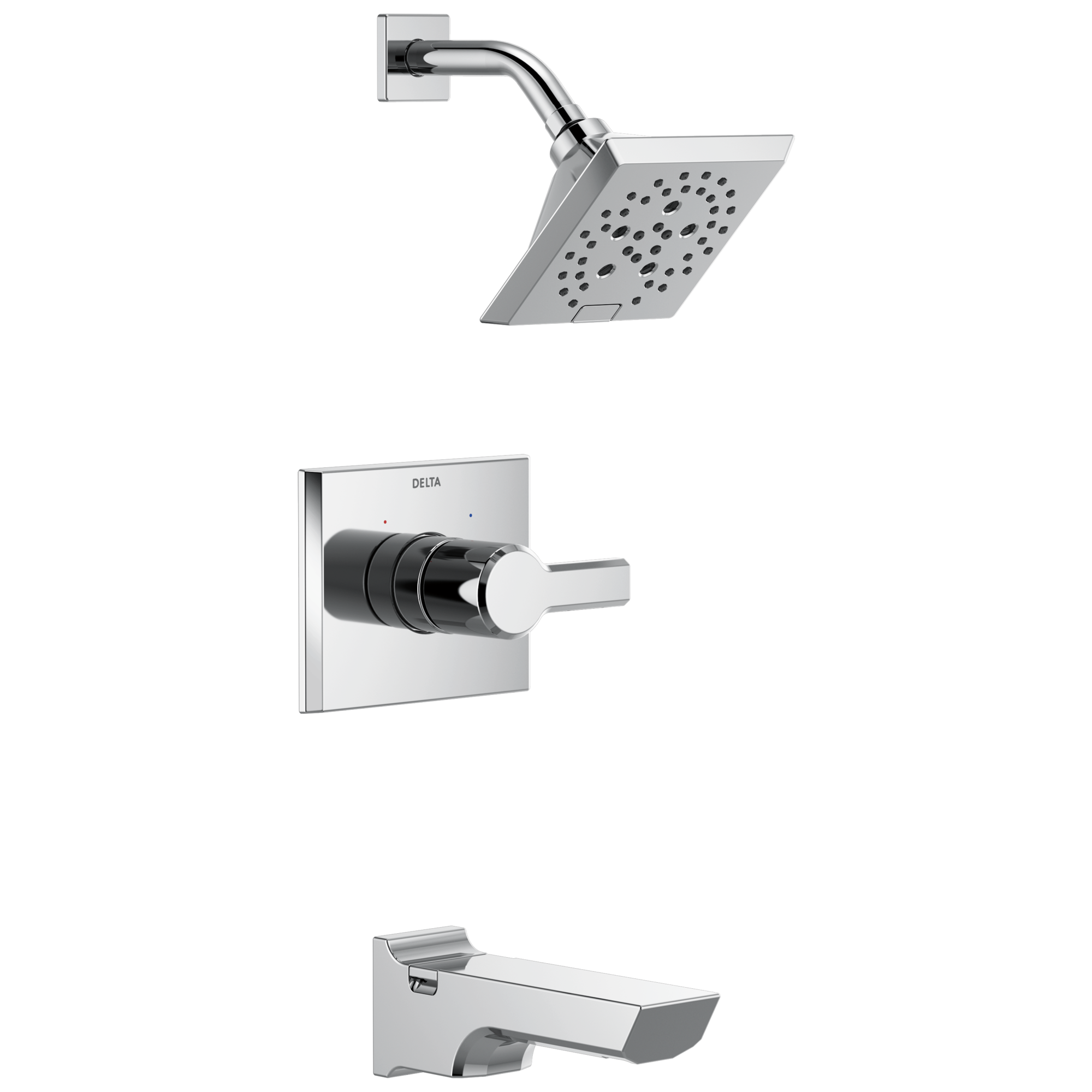 Chrome DELTA FAUCET T17274 Zura Monitor 17 Series H2Okinetic Shower Trim