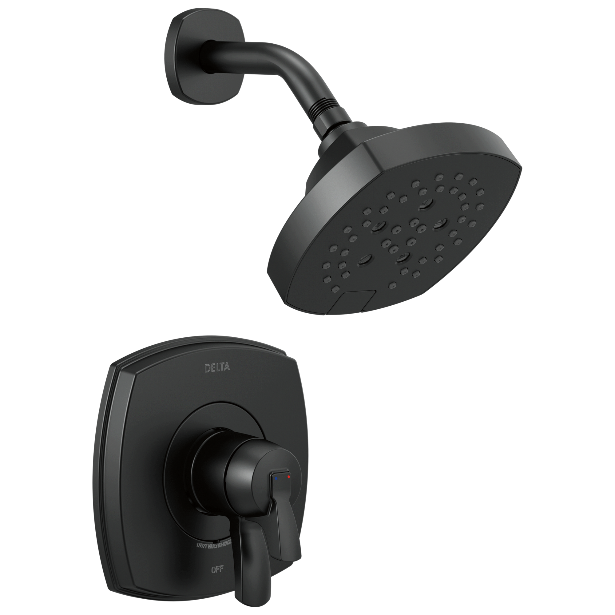 Delta Faucet Ara Duschgriff-Verkleidungsset – Mattschwarz, Für Separate Temperatur- & Volumenregelung