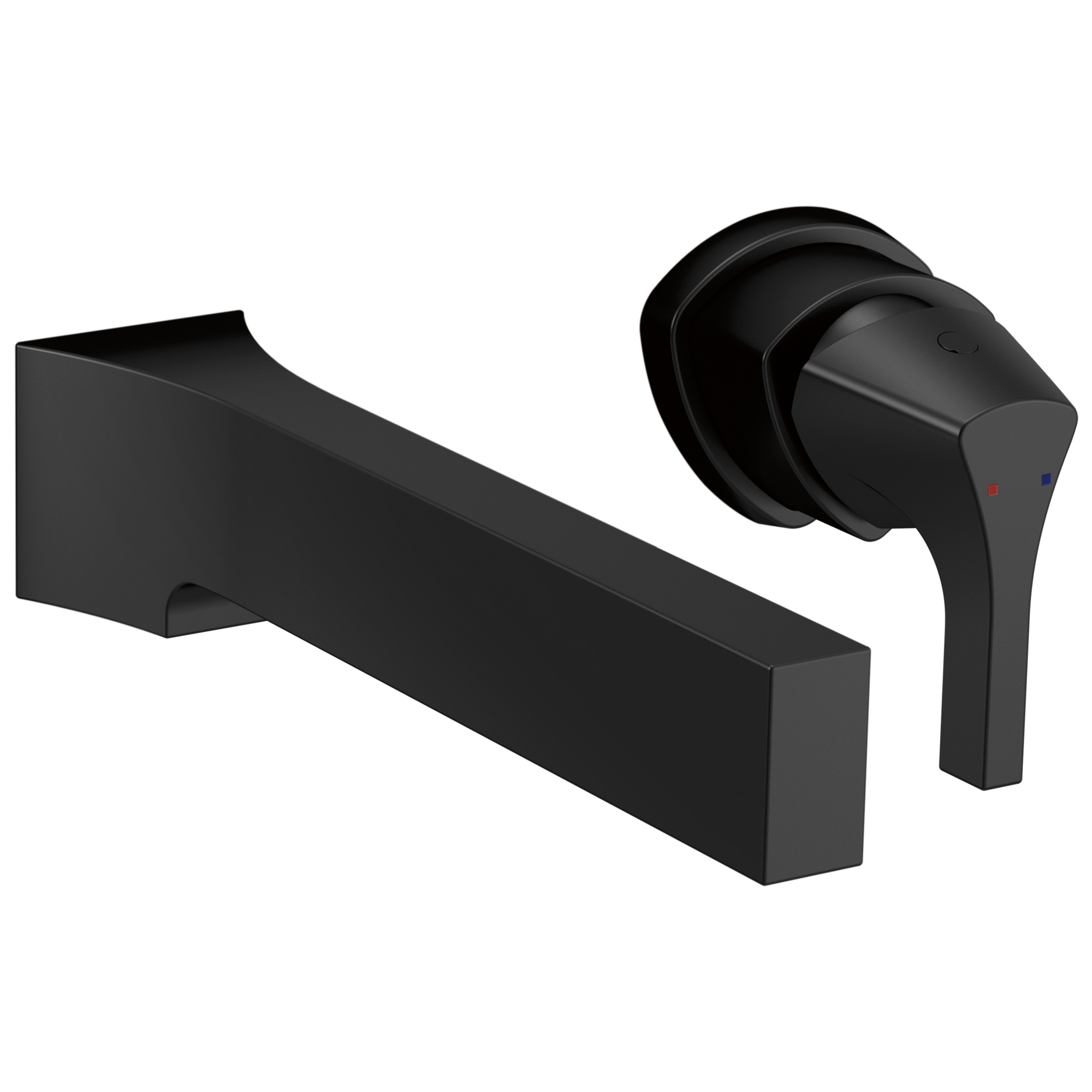 Delta Faucet Zura Single Handle Wall Mount Bathroom Faucet Trim - Matte Black