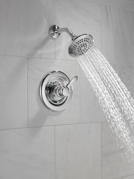 Shower Trim In Chrome T17230 Delta Faucet, Bathtub Shower Fixtures Trim Kit