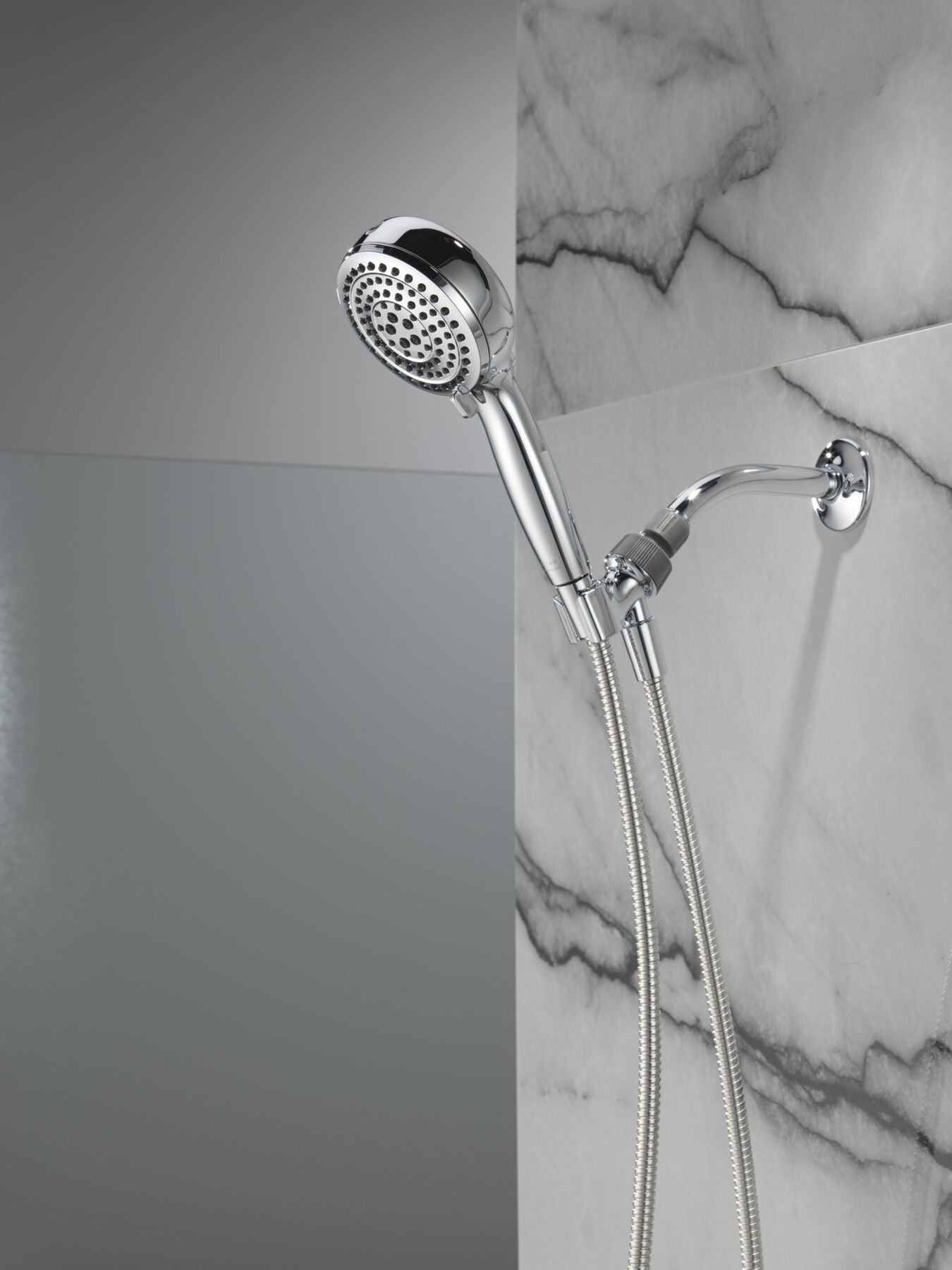 6-Setting Hand Shower with Cleaning Spray
