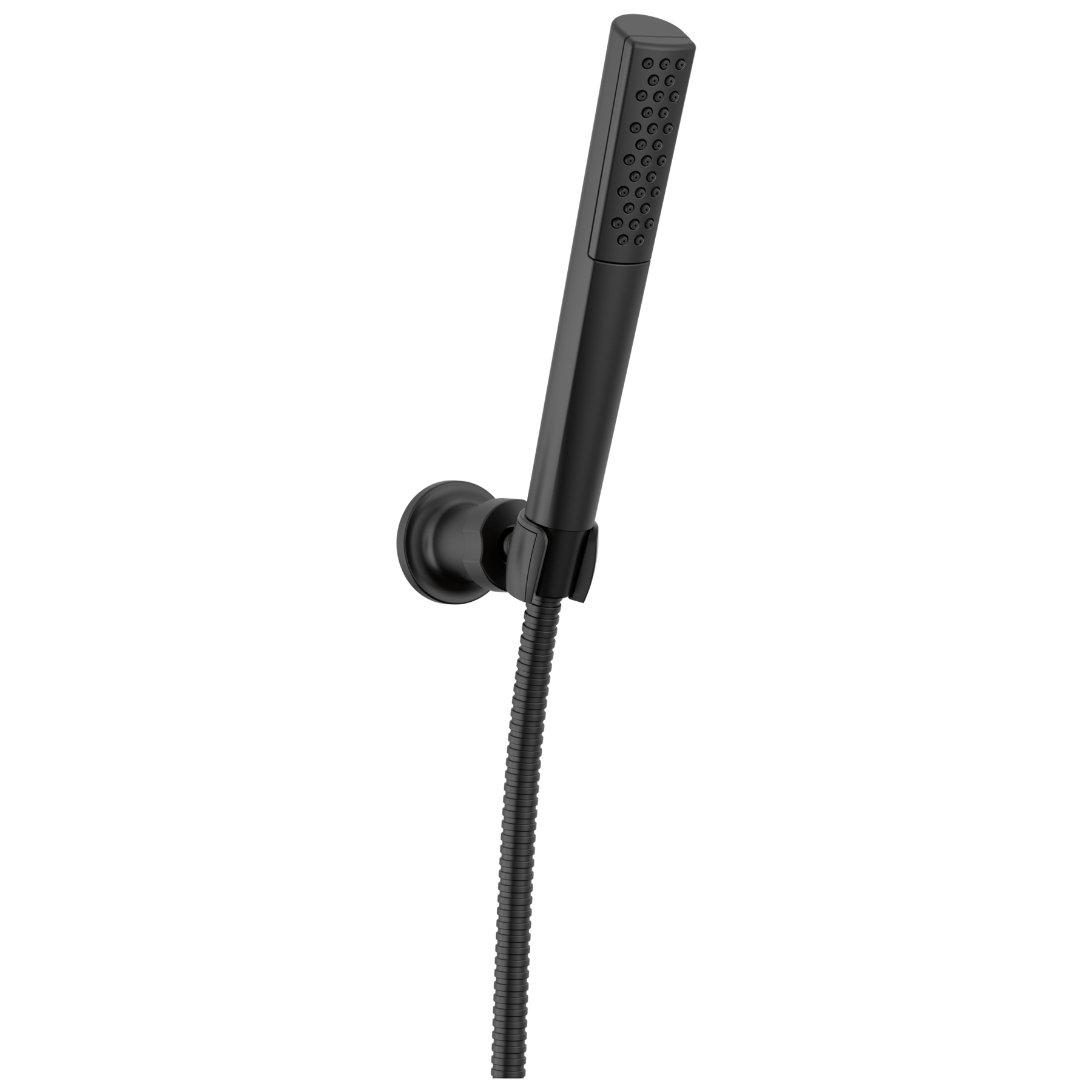Premium Single-Setting Adjustable Wall Mount Hand Shower in Matte Black ...