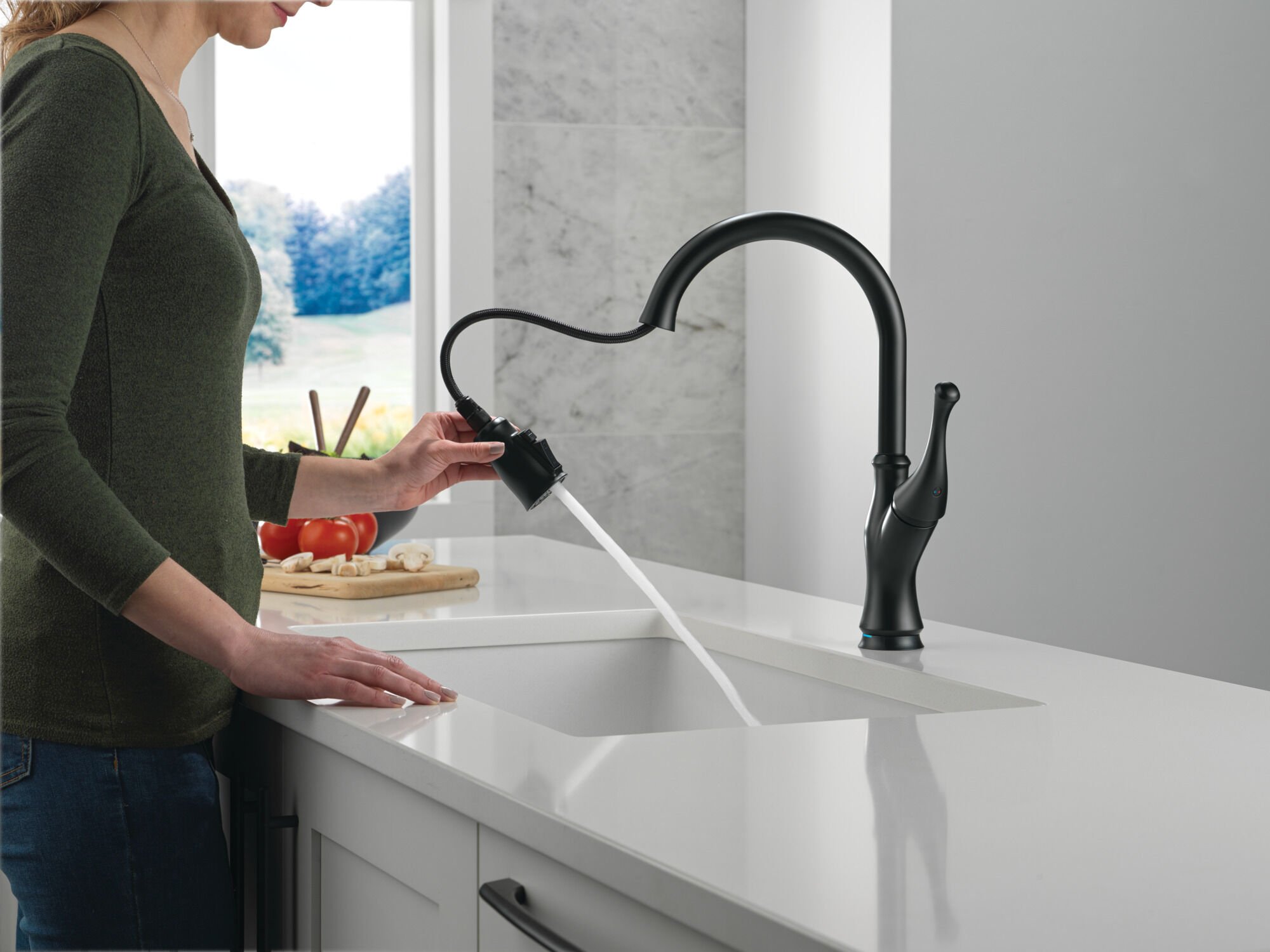 Touch2O® Technology Kitchen Faucet with Touchless Technology in