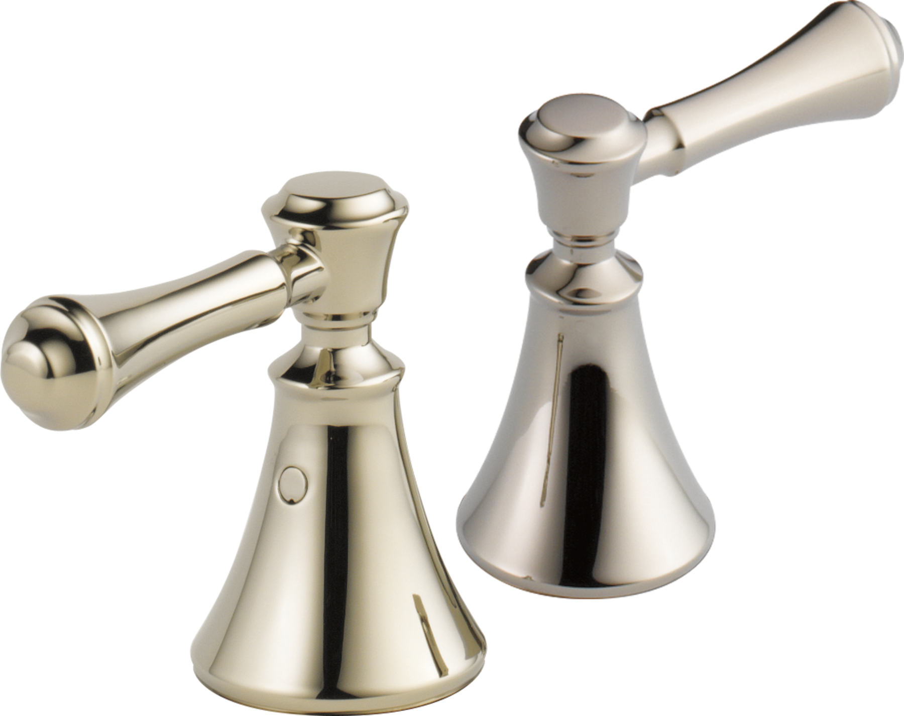 Metal Lever Handle Set - Deck Mount Bathroom & Bidet in Polished