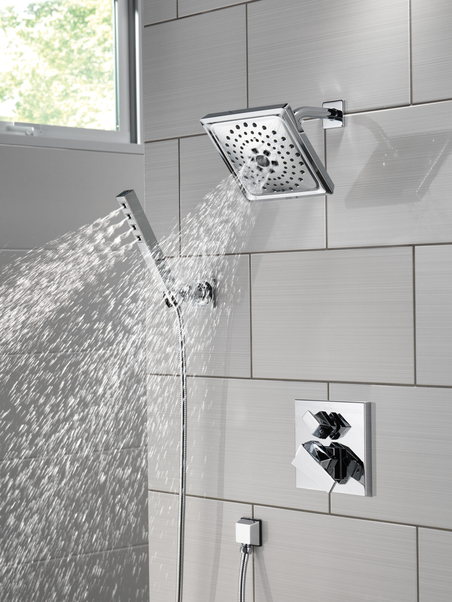 H2Okinetic® 3-Setting Raincan Shower Head in Lumicoat® Chrome
