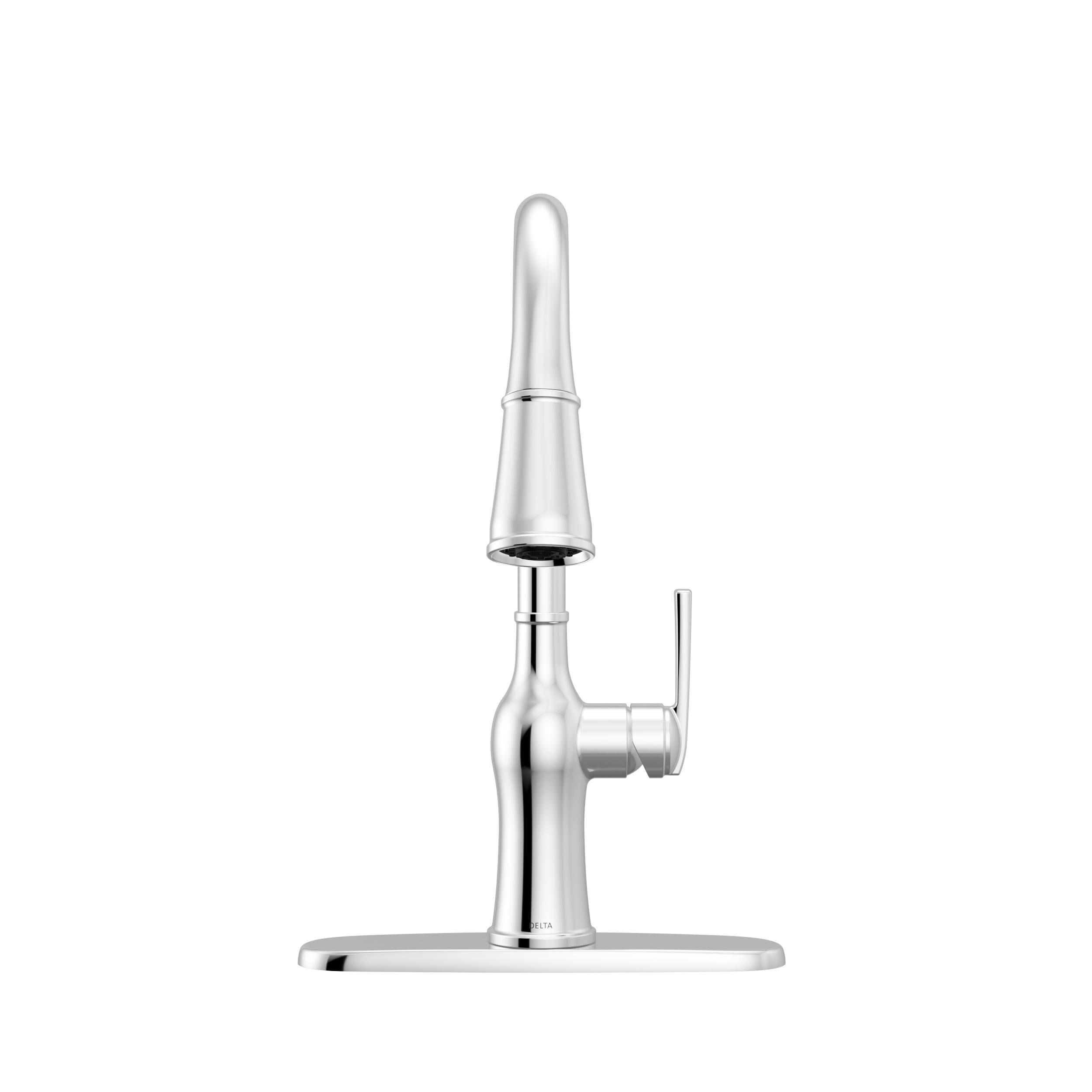 Single Handle Pull-Down Kitchen Faucet in Chrome 19733LF | Delta