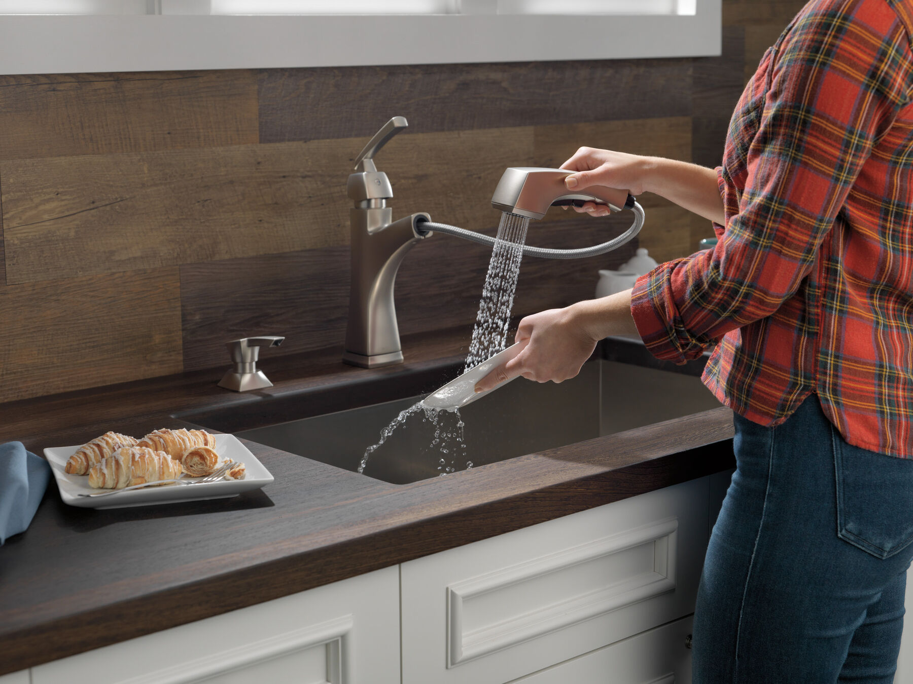 Delta 4353SSDST Stainless Steel Linden PullOut Kitchen,, 45 OFF