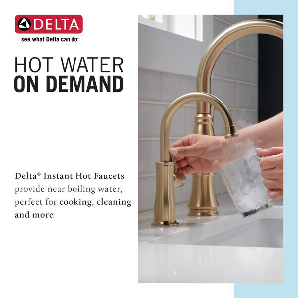 Traditional Instant Hot Water Dispenser in Champagne Bronze 1960LF-H-CZ |  Delta Faucet