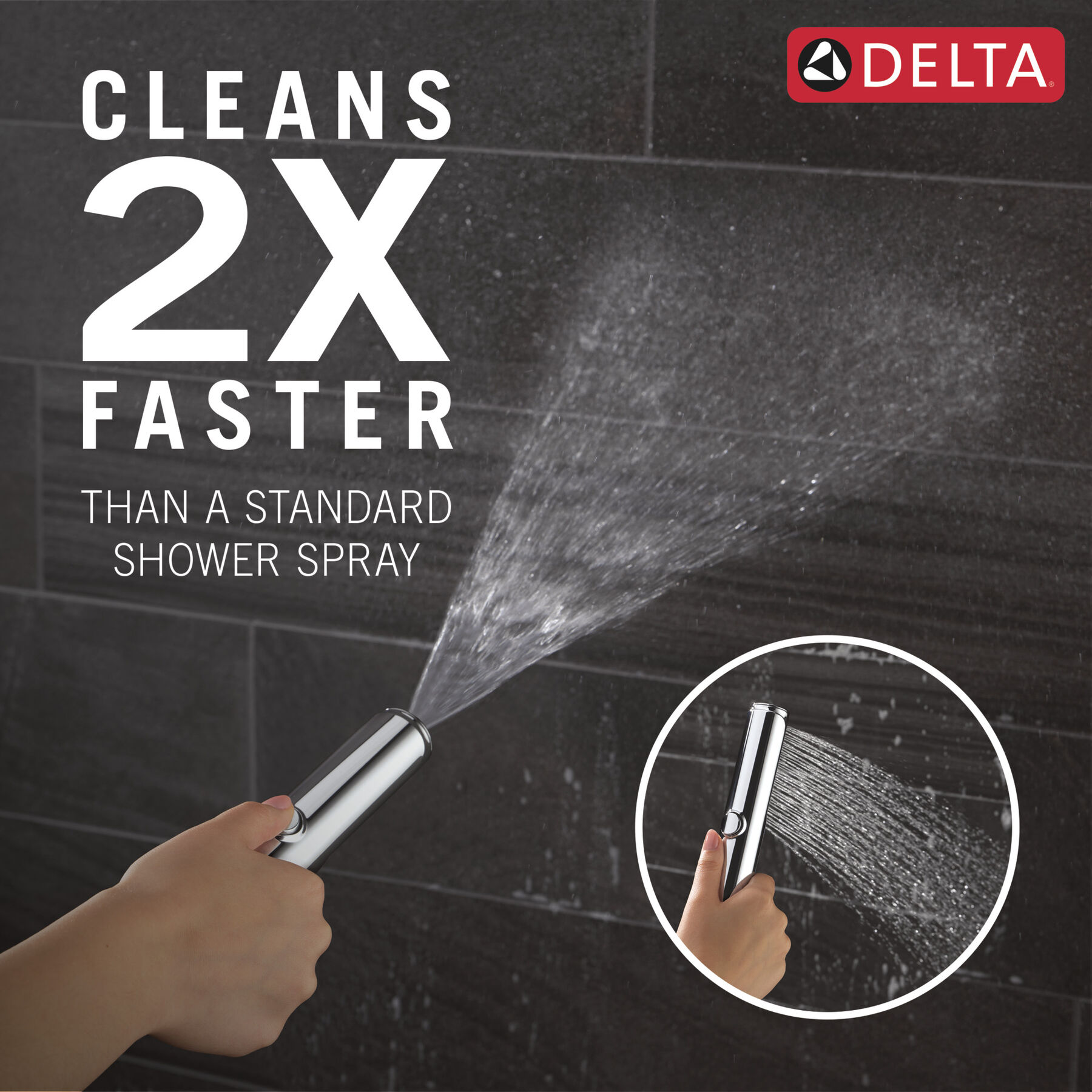 Three Hole Roman Tub Trim with Hand Shower