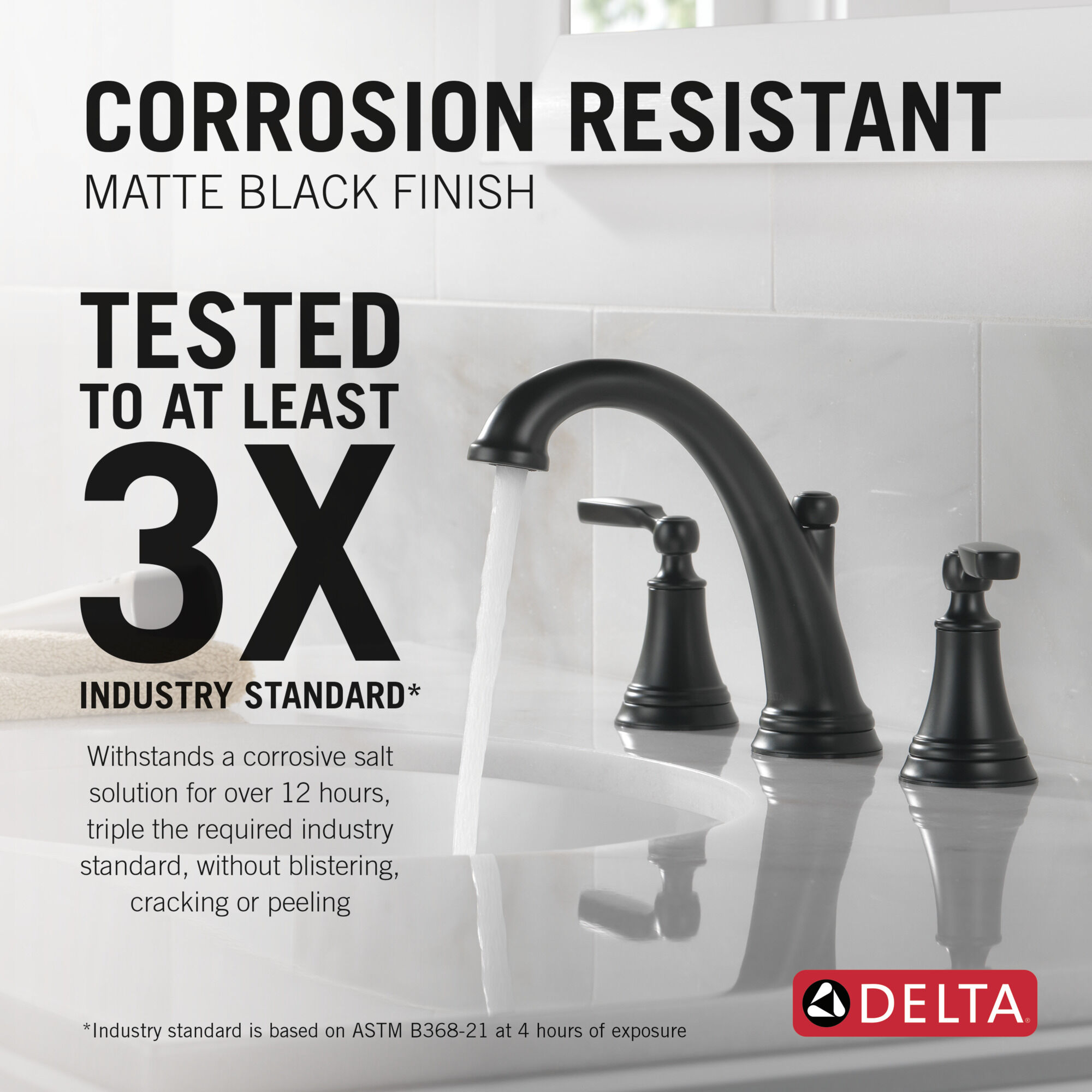 Two Handle Widespread Bathroom Faucet in Matte Black 3532LF-BLMPU