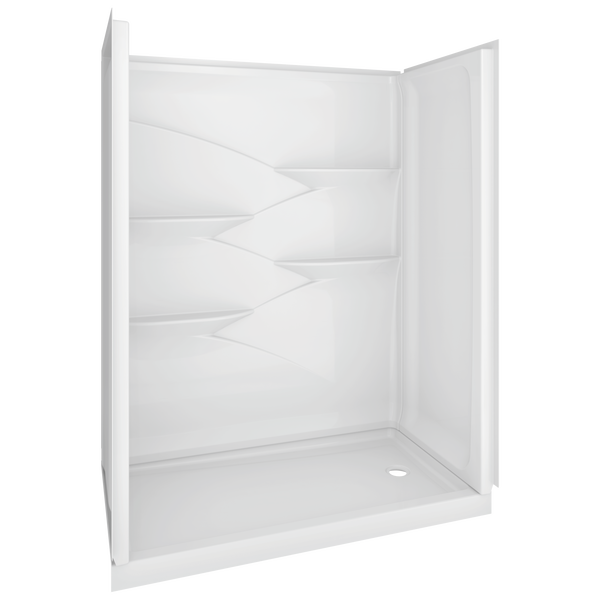 60" x 32" Shower Wall Set in High Gloss White B673116032WH Delta Faucet