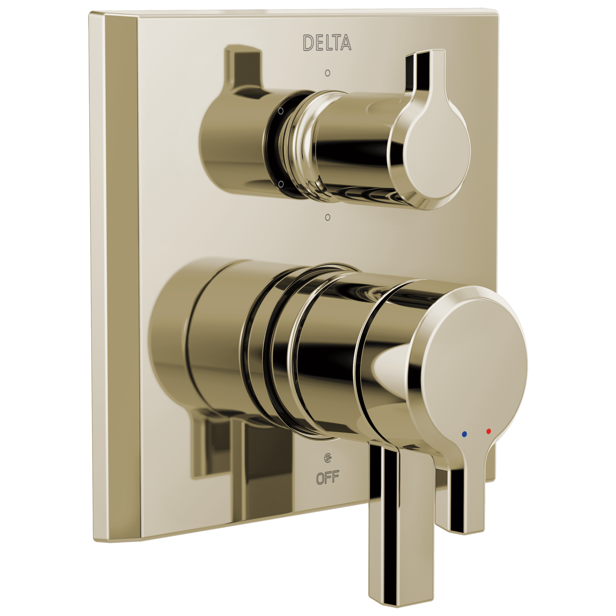 Delta Faucet Pivotale 2-Handle Monitor 17 Series Valve Trim with 6-Setting Diverter - Lumicoat...