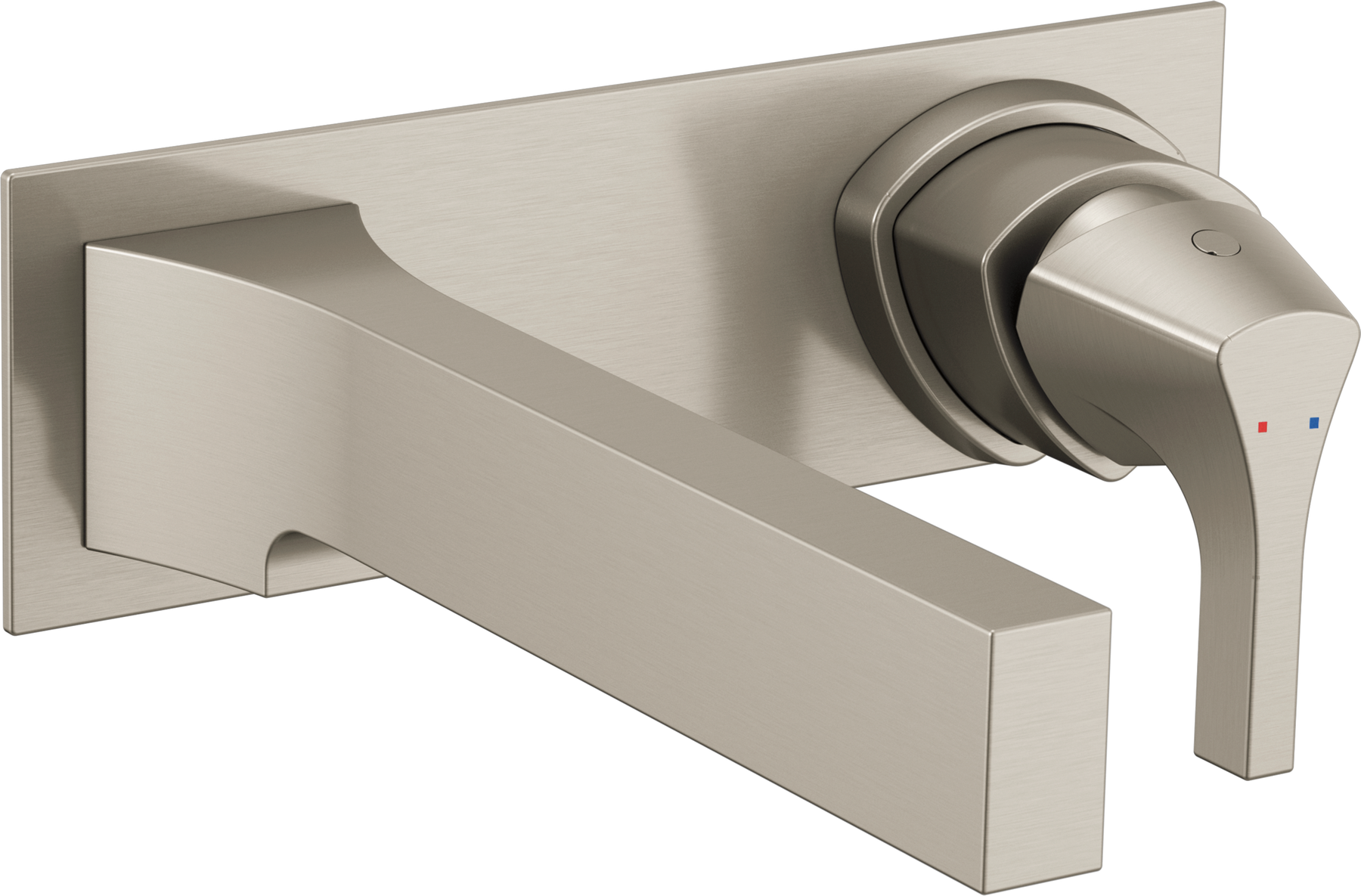 Single Handle Wall Mount Bathroom Faucet Trim in Stainless T574LF