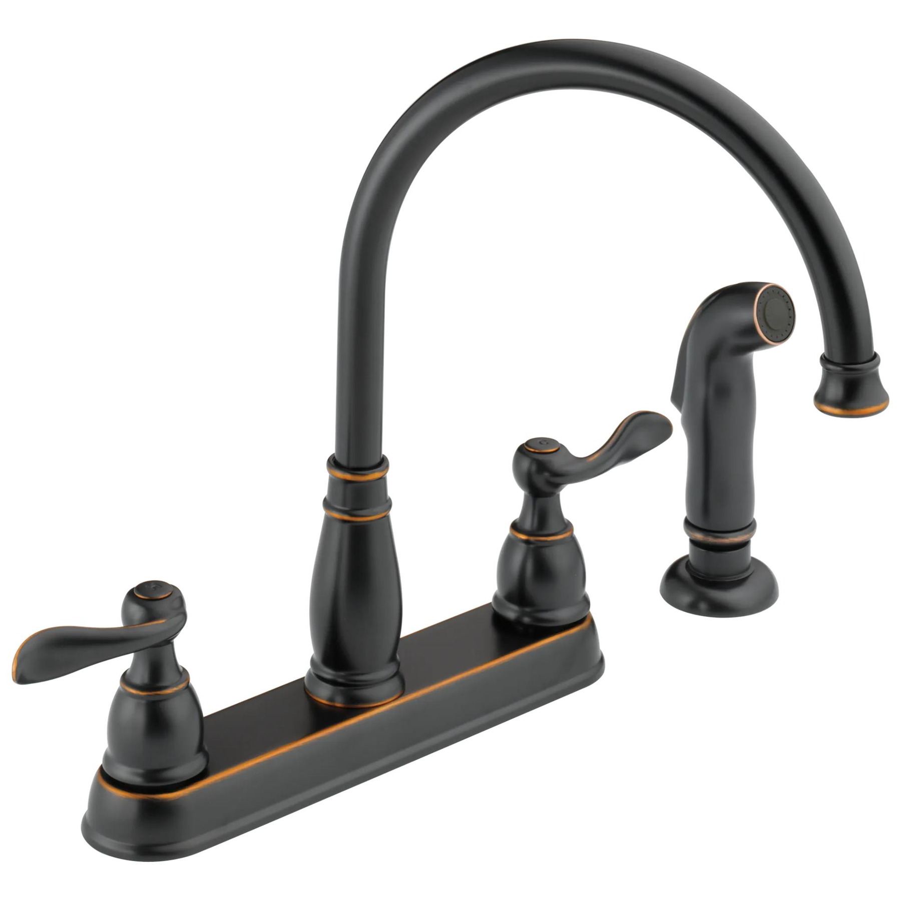 Two Handle Kitchen Faucet in Oil Rubbed Bronze 21996LF-OB | Delta