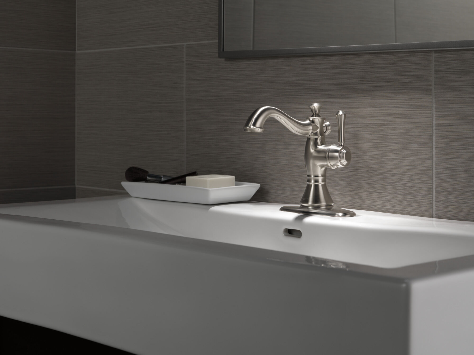 Single Handle Bathroom Faucet in Stainless 597LF-SSMPU | Delta Faucet