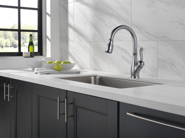 Single Handle Pull-Down Kitchen Faucet with ShieldSpray ...
