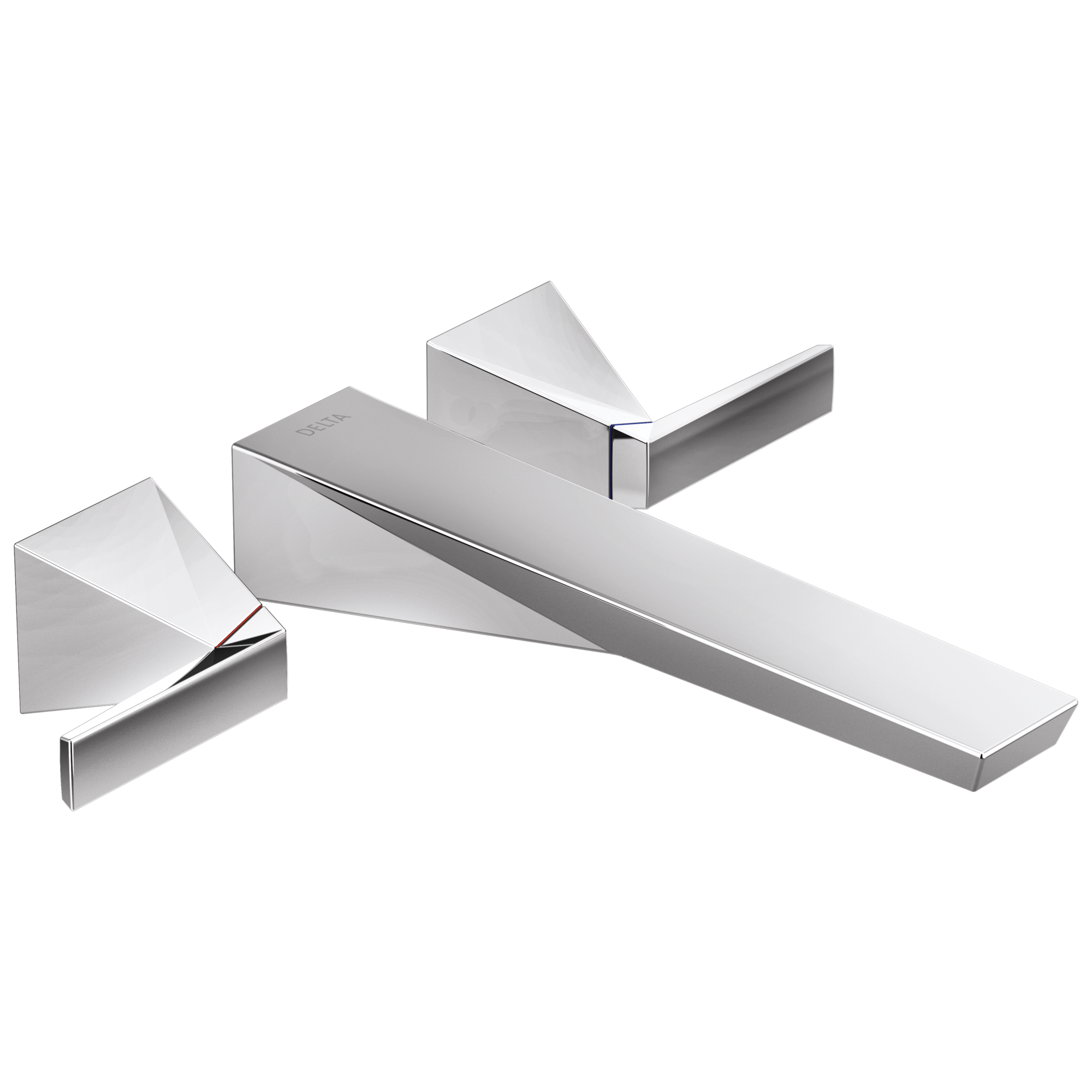 Delta Faucet TrillianE Wall Mount Tub Filler Trim - Lumicoat Chrome