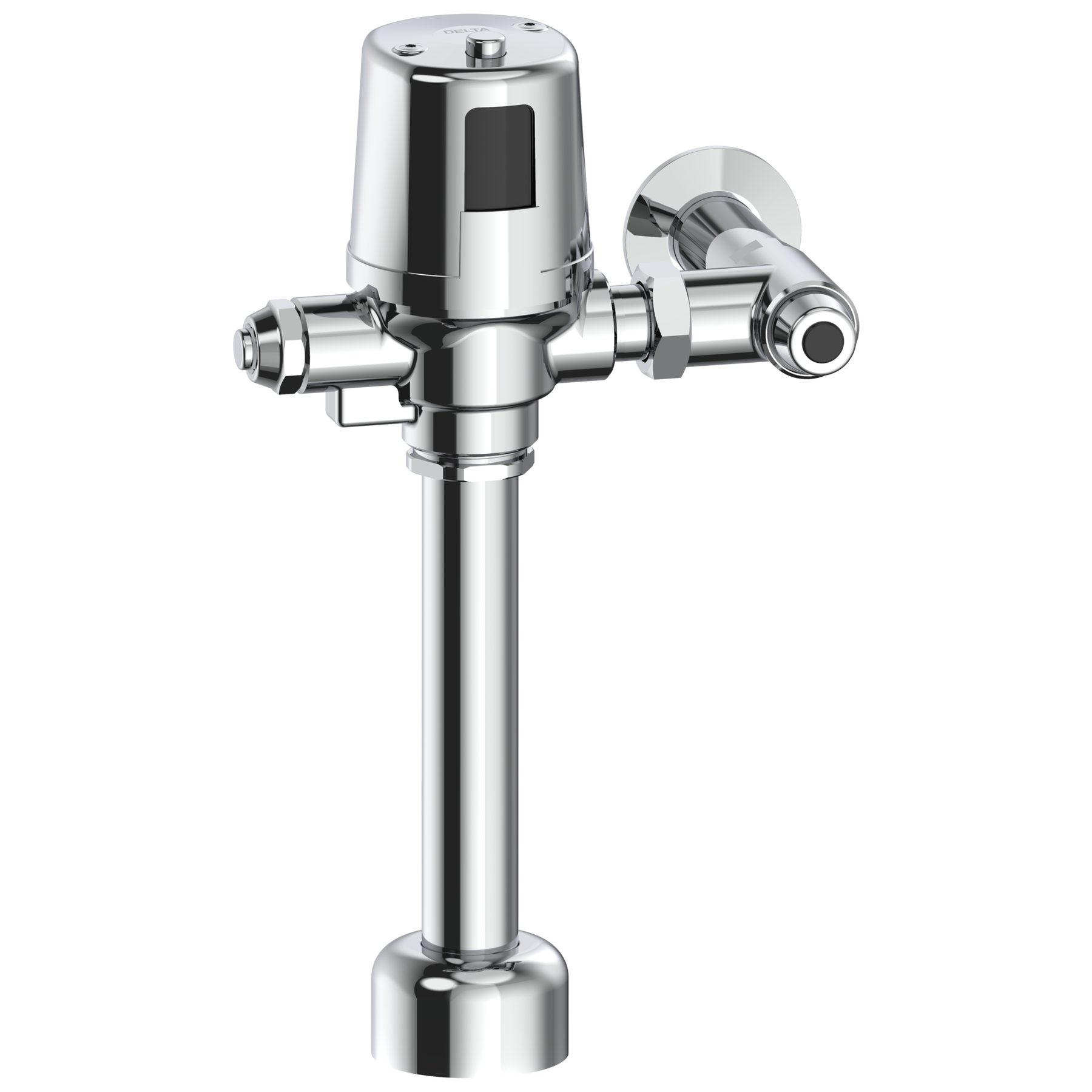 Electronic Exposed Water Closet Flush Valve with Mechanical Manual Override - Battery Operated