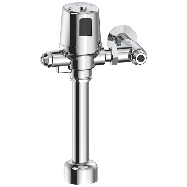 Electronic WC Flush Valve - Manual Mechanical Override in Chrome 