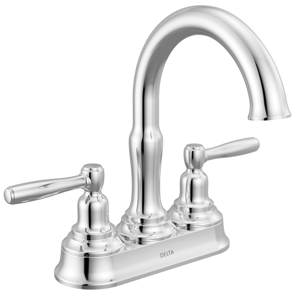Two Handle Centerset Bathroom Faucet in Chrome 25985LF | Delta Faucet