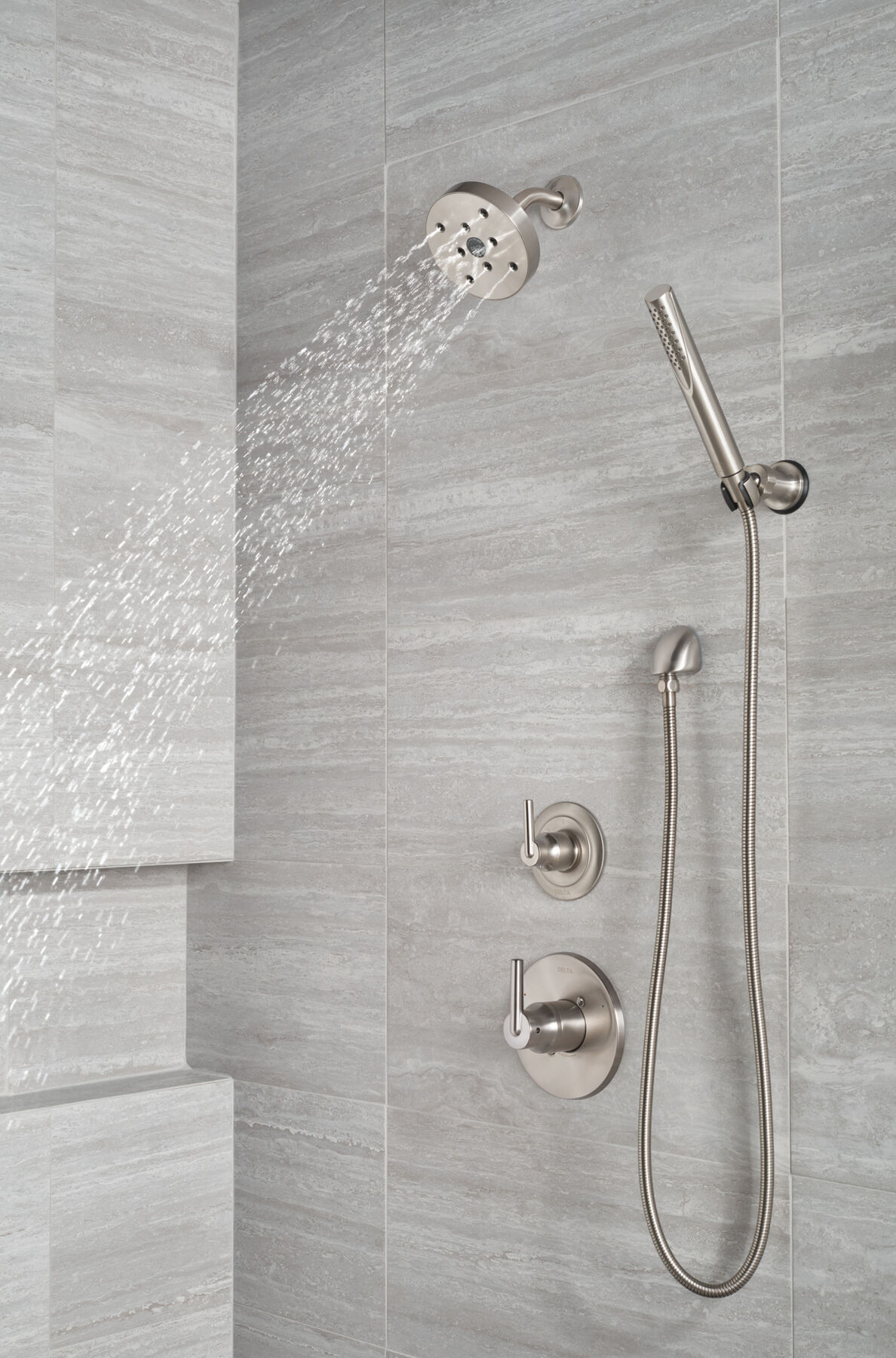 Premium Single-Setting Adjustable Wall Mount Hand Shower in 