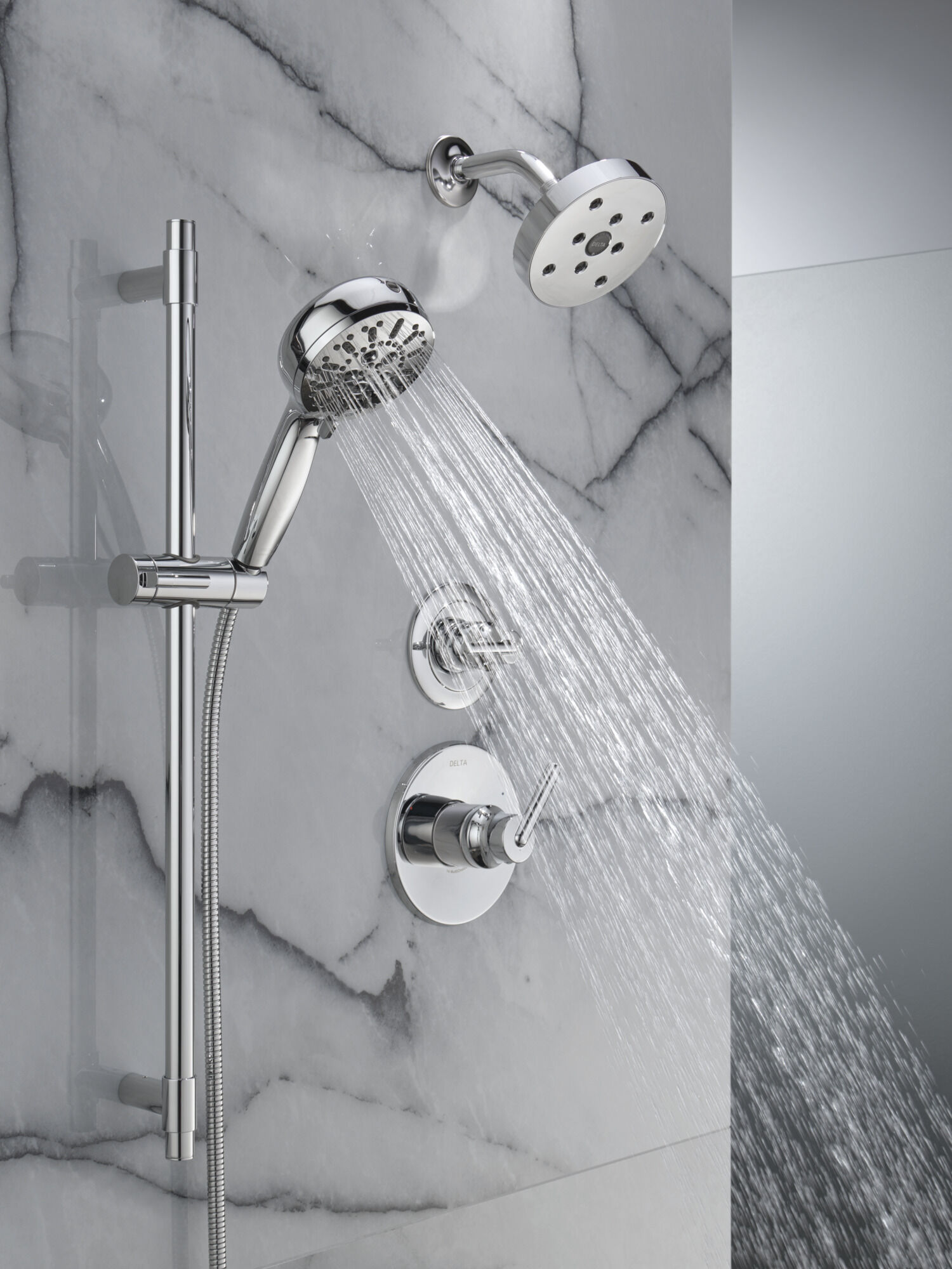 3-Function Custom Shower Bundle with ProClean Hand Shower in