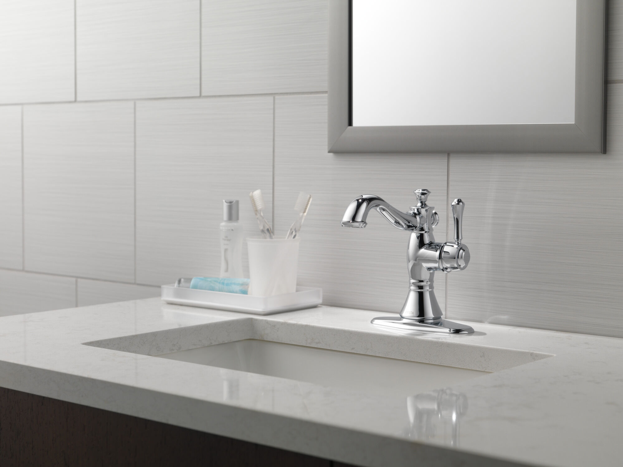 Single Handle Bathroom Faucet in Chrome 597LF-MPU | Delta Faucet