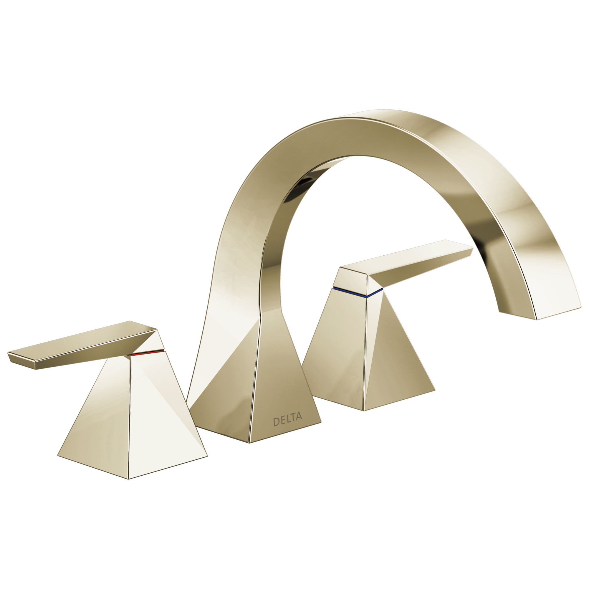 Delta Faucet TrillianE Two-Handle Roman Tub Trim - Lumicoat Polished Nickel