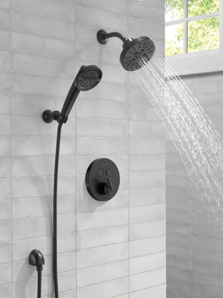 Delta Rp72562 Shower Flange in Matte Black RP6025BL | Delta Faucet