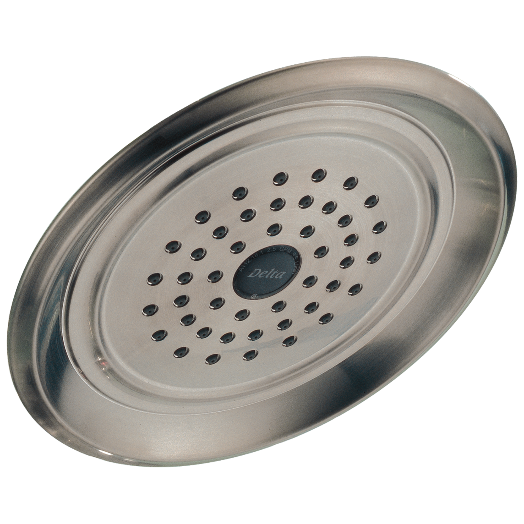 Delta Faucet Universal Showering Components Single-Setting Raincan Shower Head - Stainless