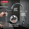 Single Handle Pull-Down Kitchen Faucet with Touch<sub>2</sub>O&reg; Technology Technology (Recertified)