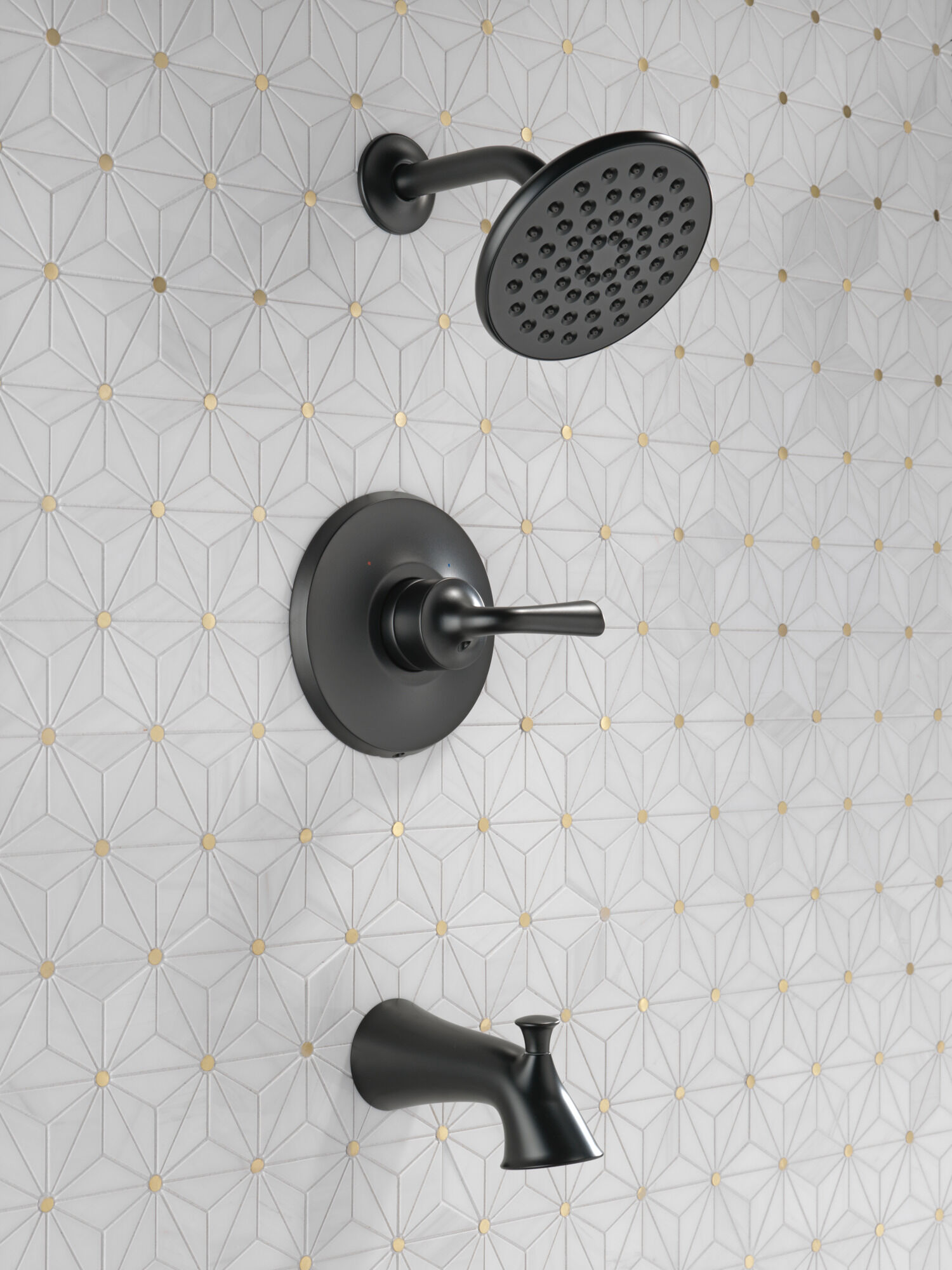 Monitor 14 Series Tub & Shower Trim in Matte Black T14433-BL