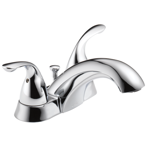 Two Handle Centerset Bathroom Faucet in Chrome 2523LF-MPU | Delta 
