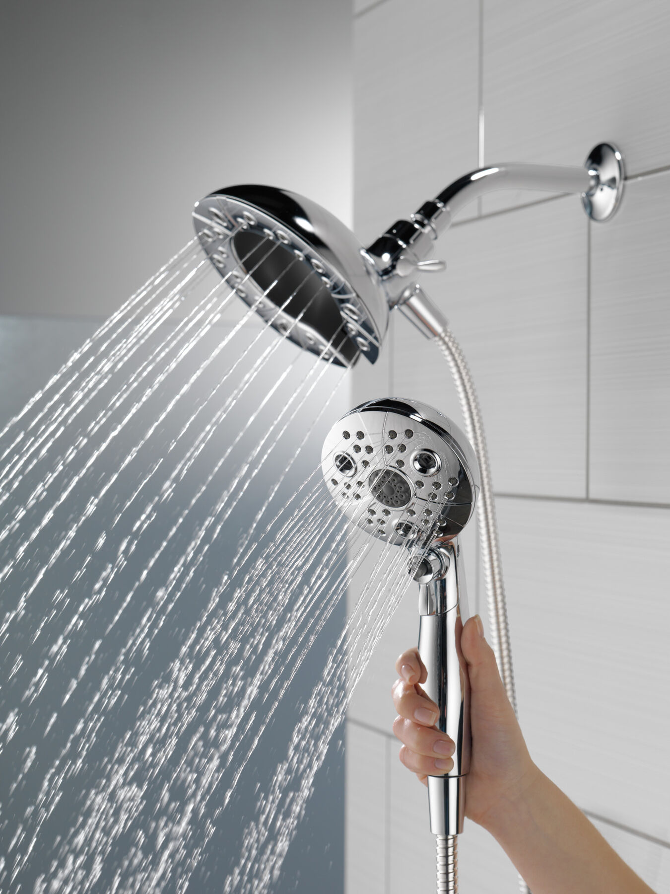 H2Okinetic&reg; In2ition&reg; 5-Setting Two-in-One Shower