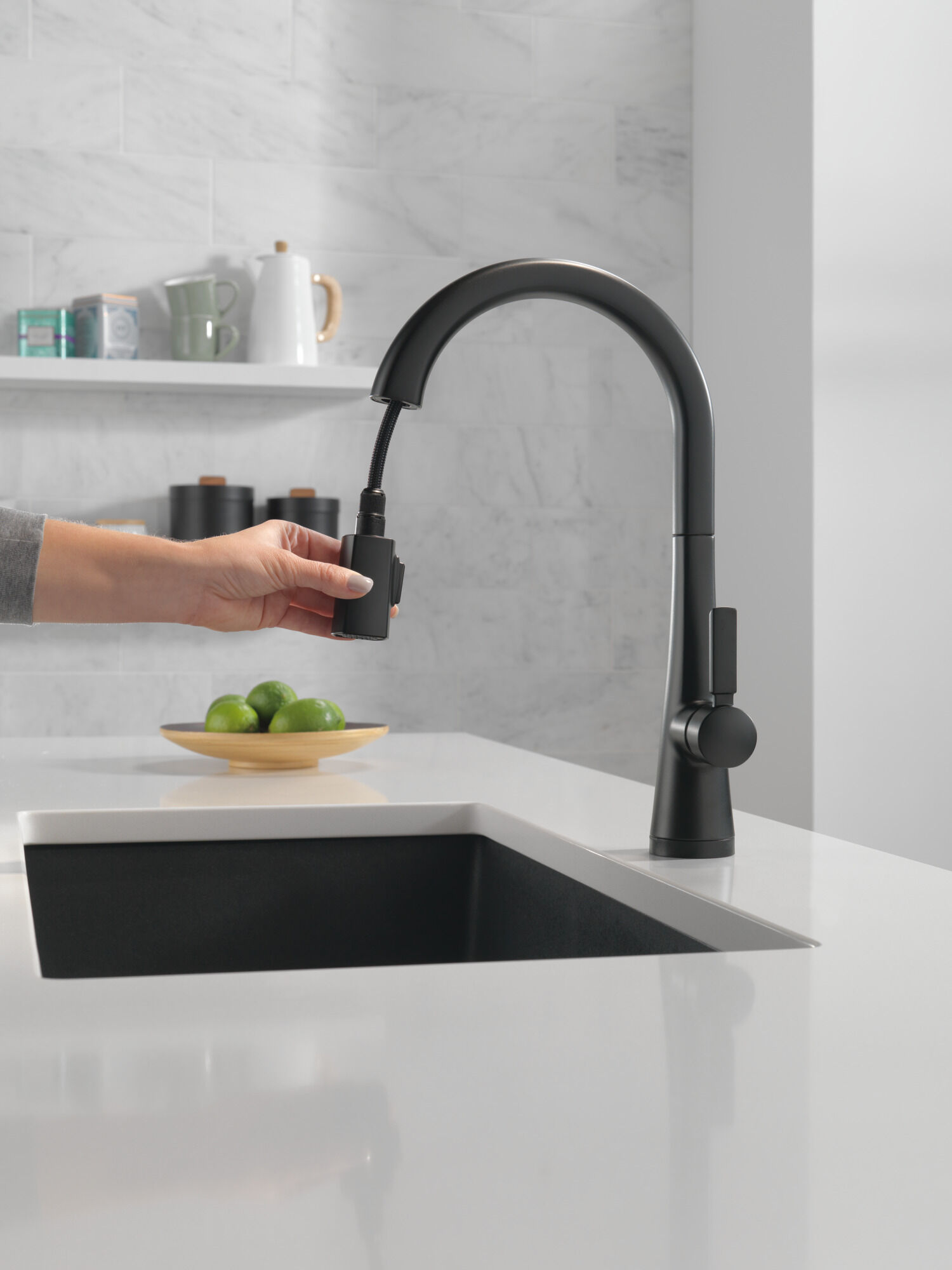 Single Handle Pull-Down Kitchen Faucet With Touch2O® Technology in